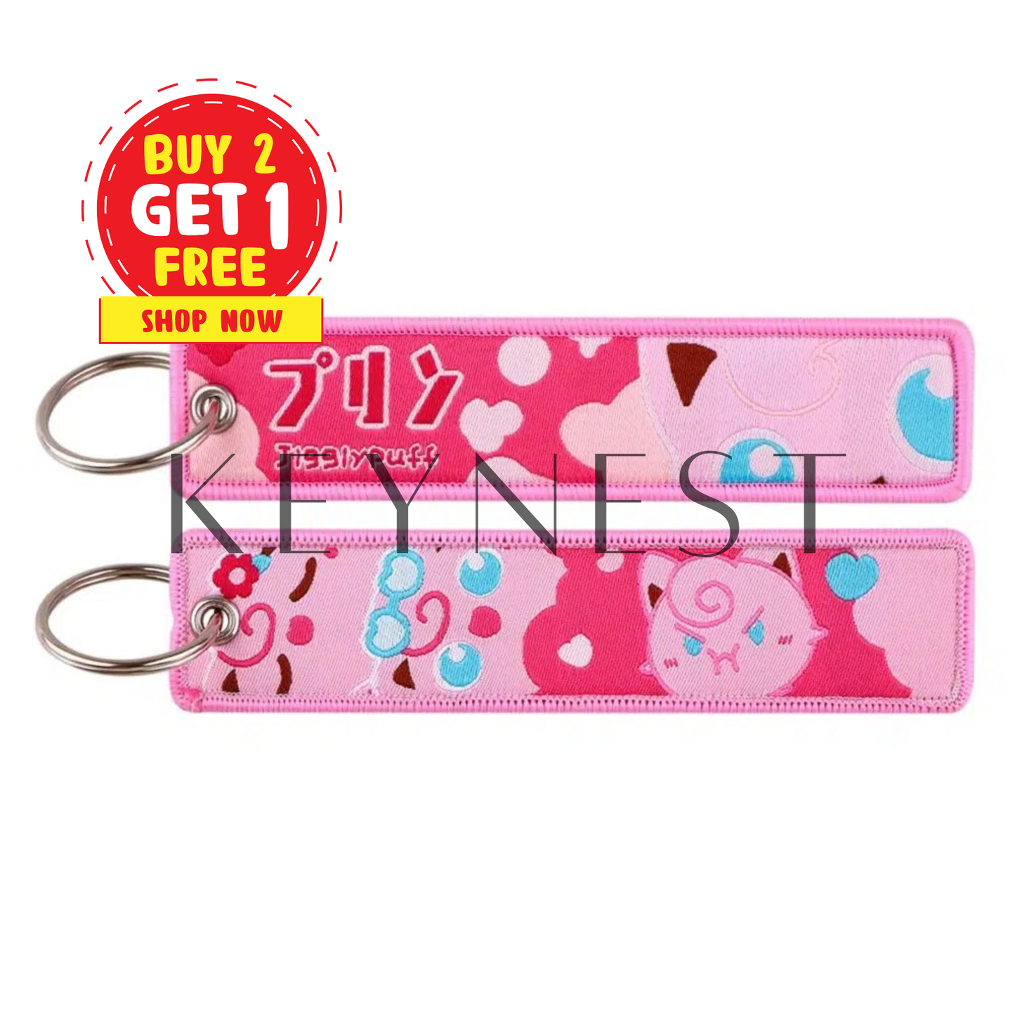 Long Porte-Clé Pokémon Rondoudou – Doux, rose et (un peu) redoutable 🎤💤