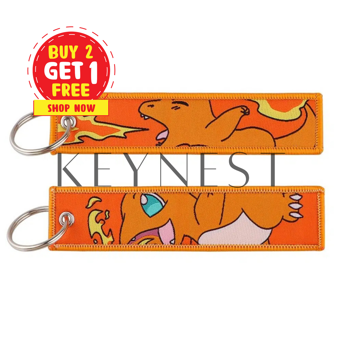 Long Porte-Clé Pokémon Salamèche – Un petit flambeau de mignonnerie 🔥