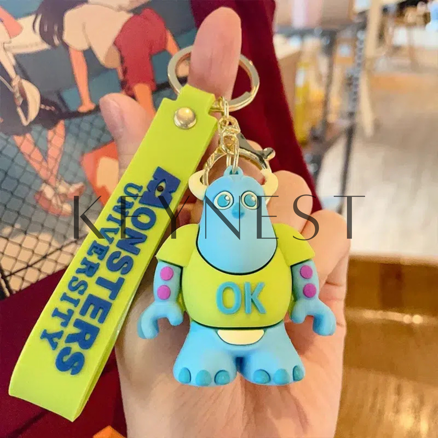 Monsters Inc. Keychain – Jacques, Harley, Henry and Rick 👹