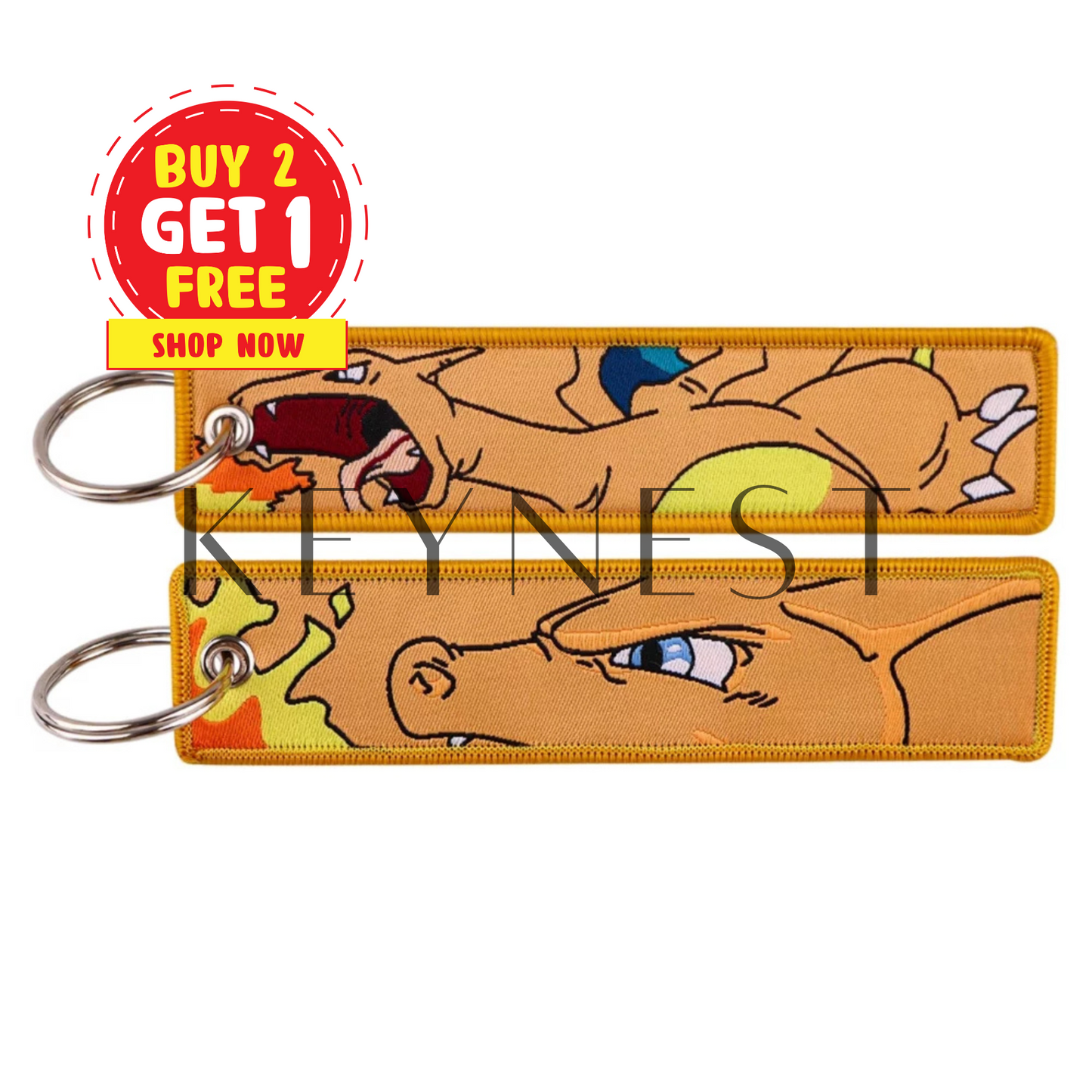 Long Pokémon Charizard Keychain – Legendary power in the palm of your hand 🔥🐉