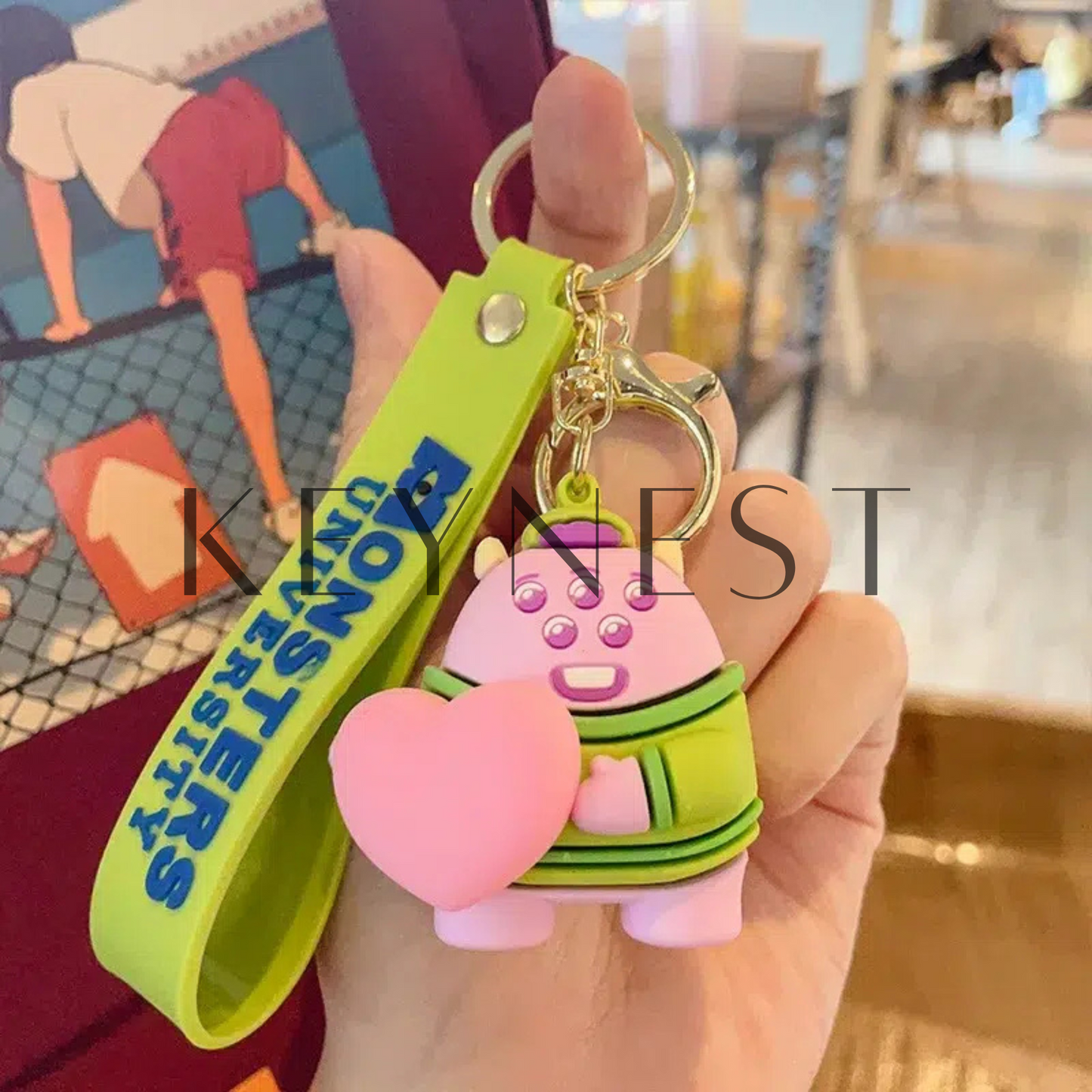 Monsters Inc. Keychain – Jacques, Harley, Henry and Rick 👹