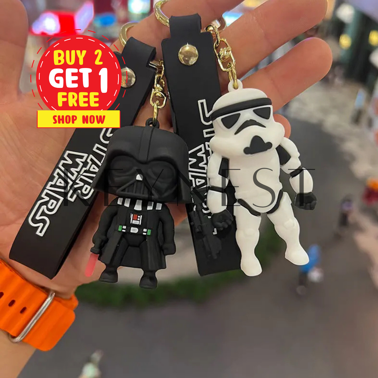 Porte-Clé Star Wars – Dark Vador et Stormtrooper (2 modèles différents) 🌌⚔️