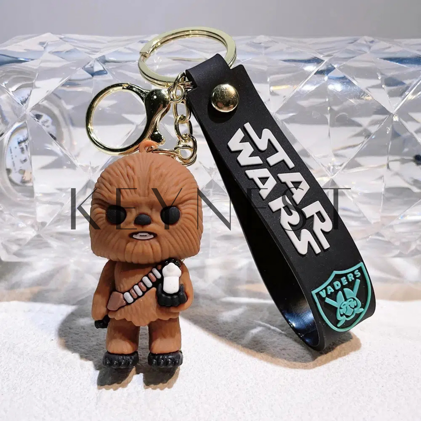 Porte-Clé Star Wars – Luke Skywalker et Chewbacca (2 modèles différents) 🌌🐾⚔️