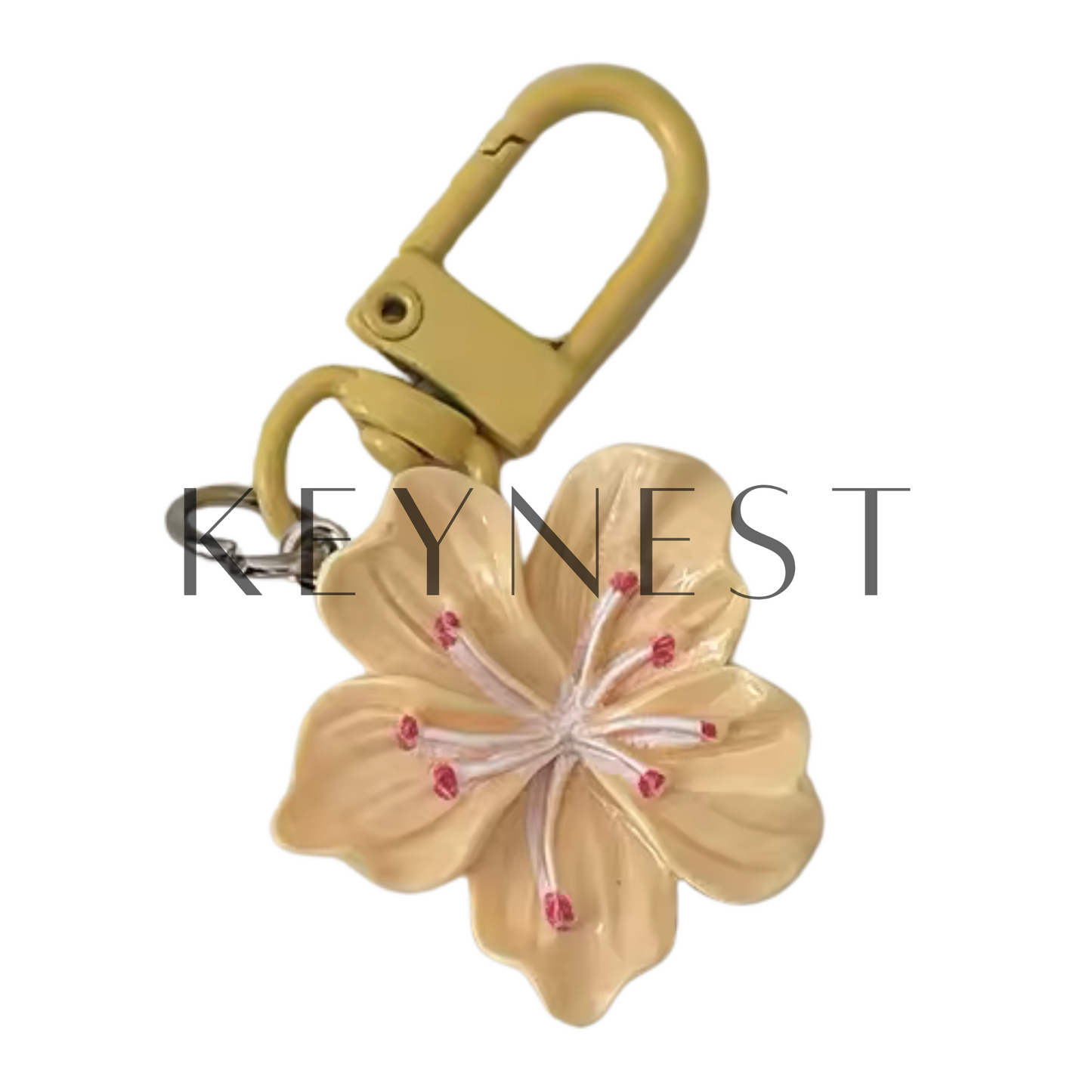 Hibiscus Flower Keychain – 5 tropical colors to see life in color 🌺🌴
