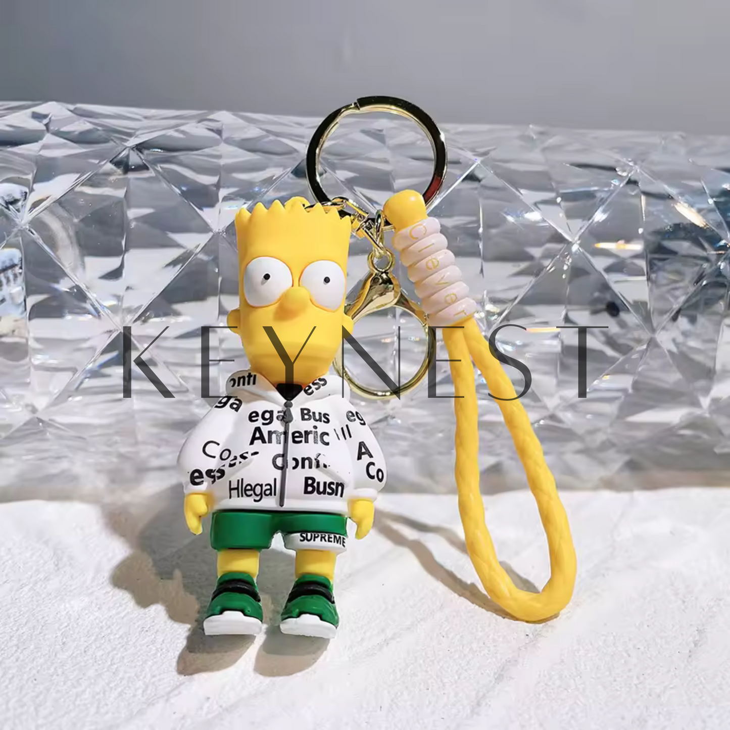 Porte-clé Les Simpson – 4 modèles : Homer, Marge, Bart et Lisa 🍩