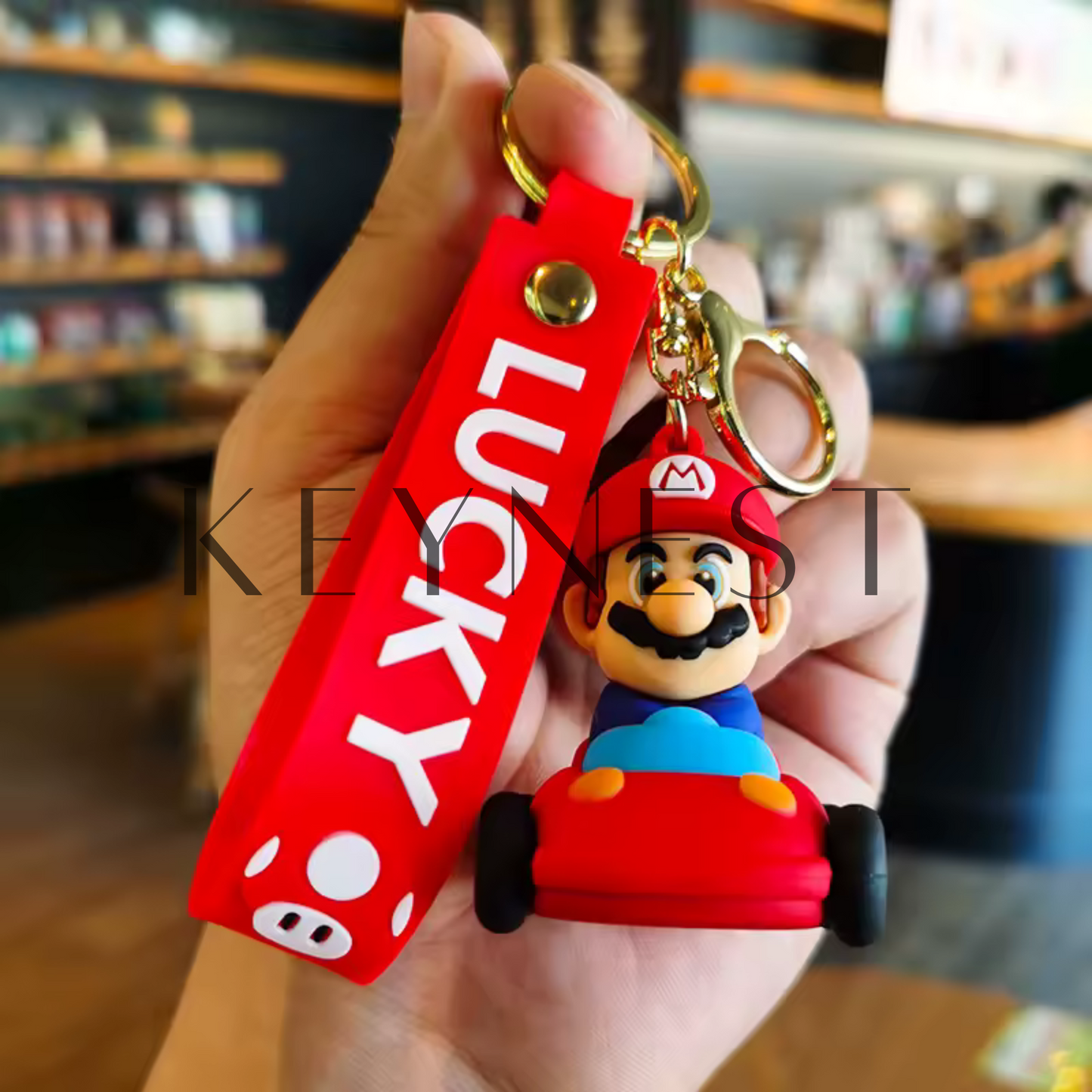 Porte-ClĂ© Mario Kart đ (2 modĂšles disponibles : Mario et Luigi)