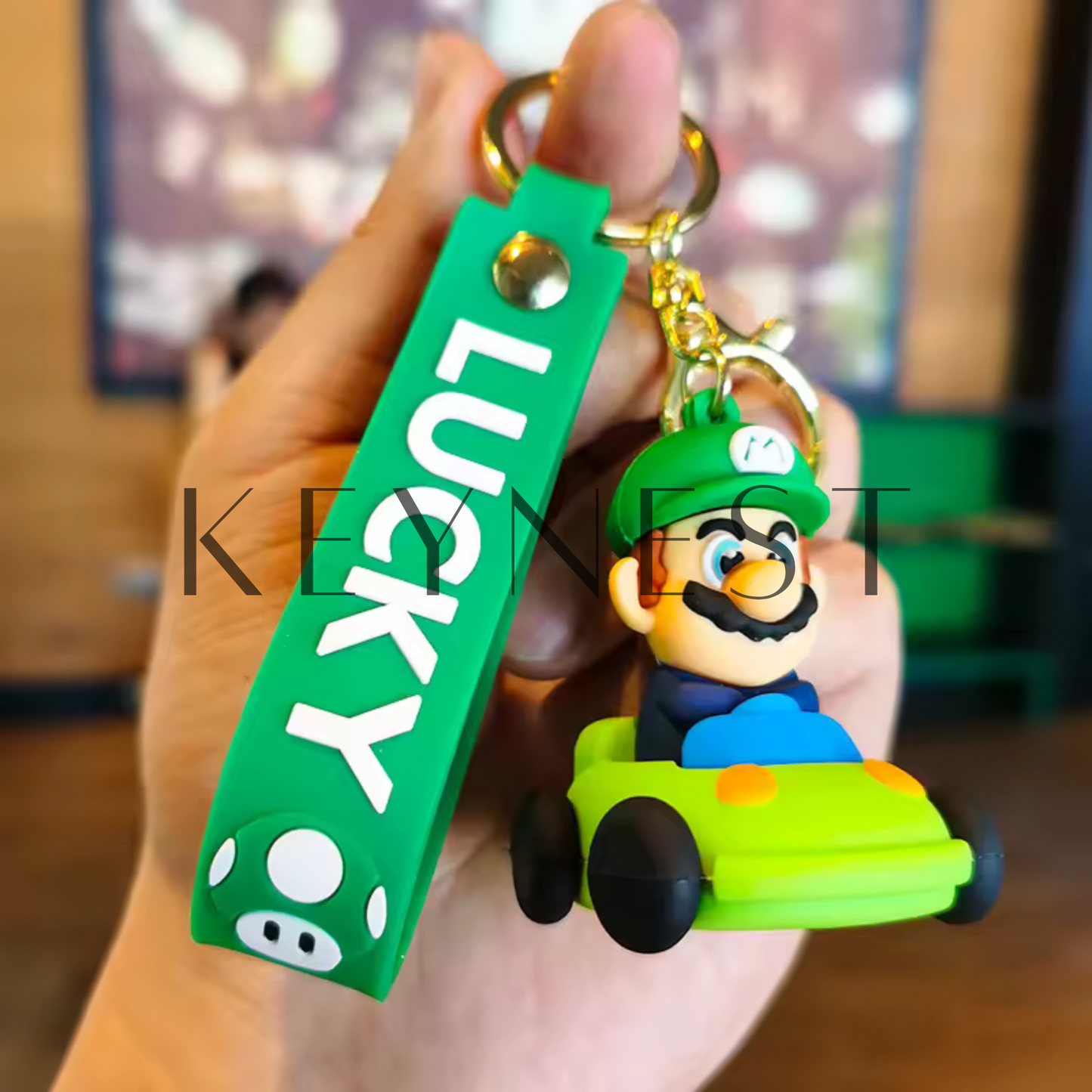 Porte-ClĂ© Mario Kart đ (2 modĂšles disponibles : Mario et Luigi)
