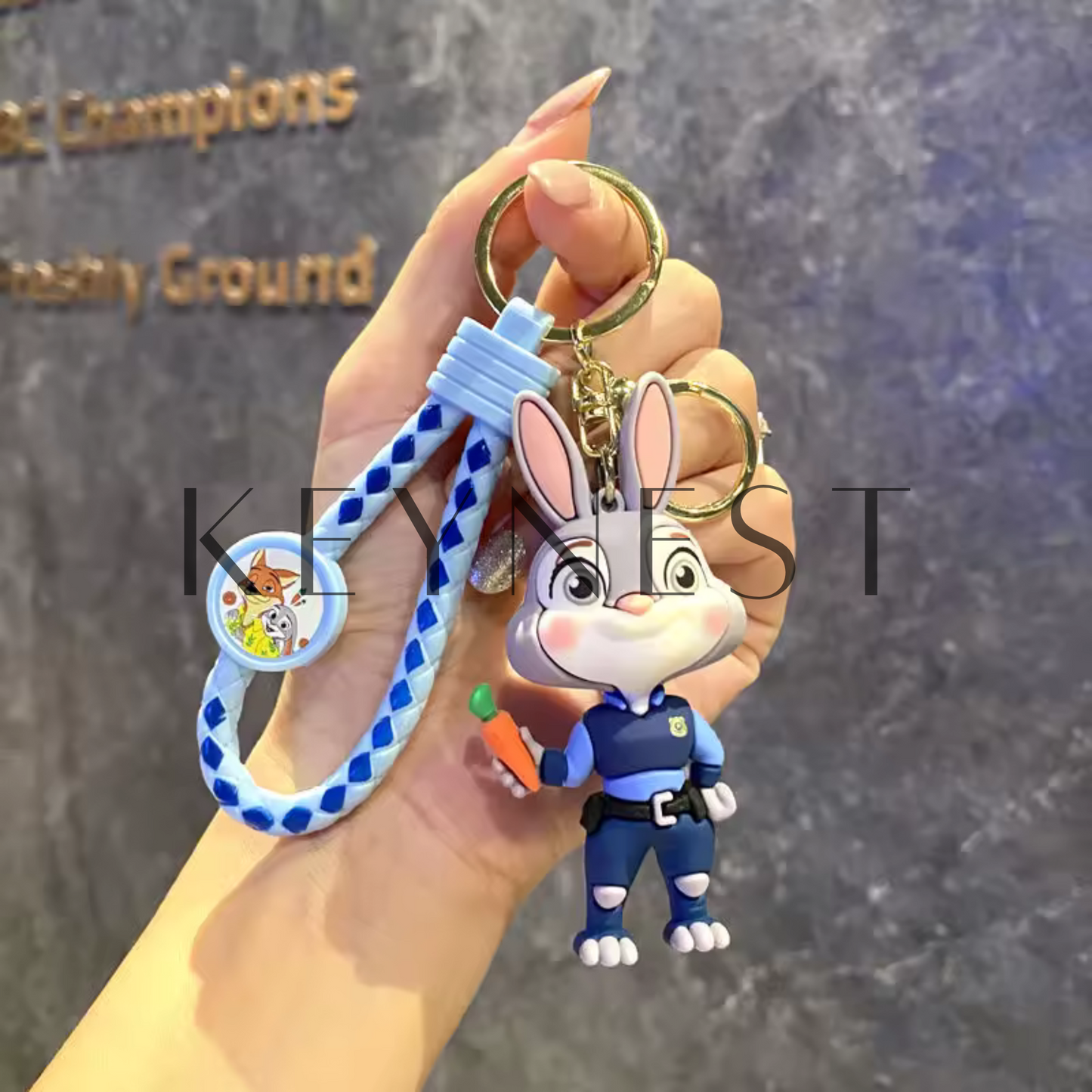 Porte-clé Zootopie – 2 modèles : Judy Hopps et Nick Wilde 🐰🦊