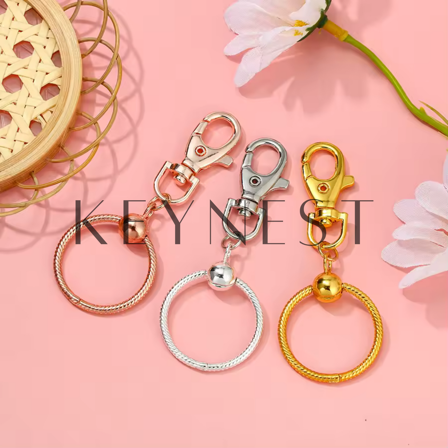 Porte-clé pour Charms – 3 Coloris Élégants au Choix ! 🔑