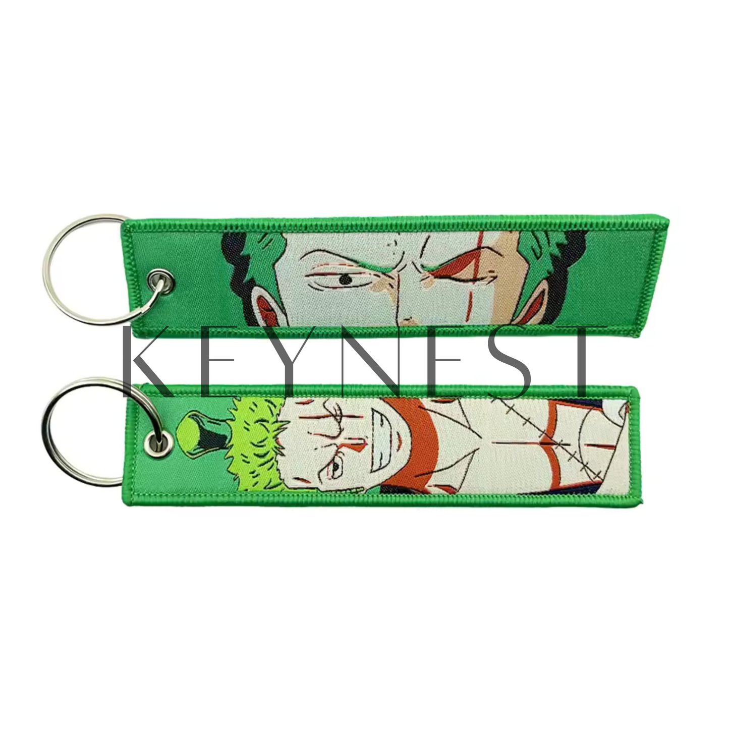 Long porte-clé One Piece – Roronoa Zoro en mode samouraï 🗡️