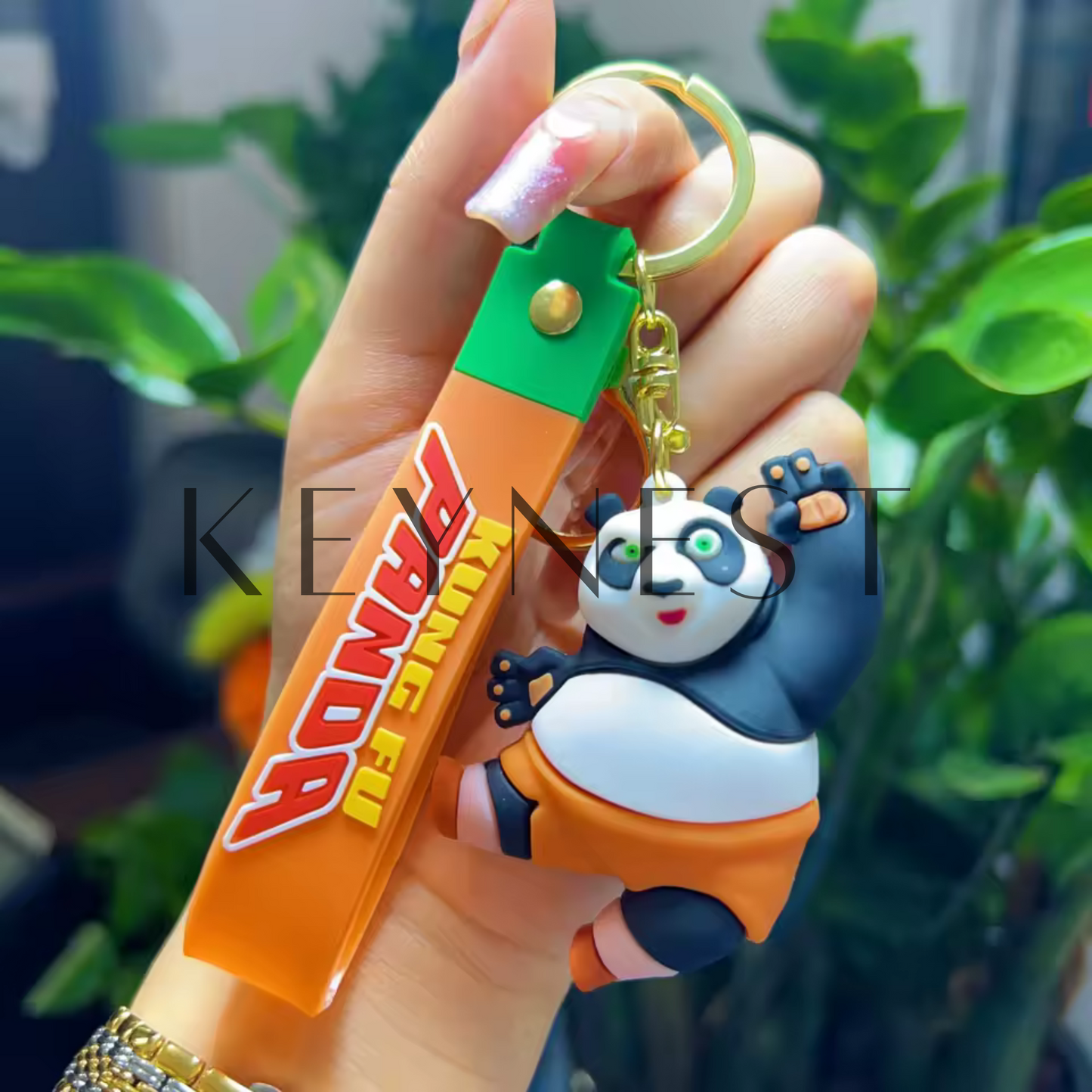 Kung Fu Panda Schlüsselanhänger (2 verschiedene Modelle) – Meister Shifu und Po, die Meister des Kung-Fu 🐼