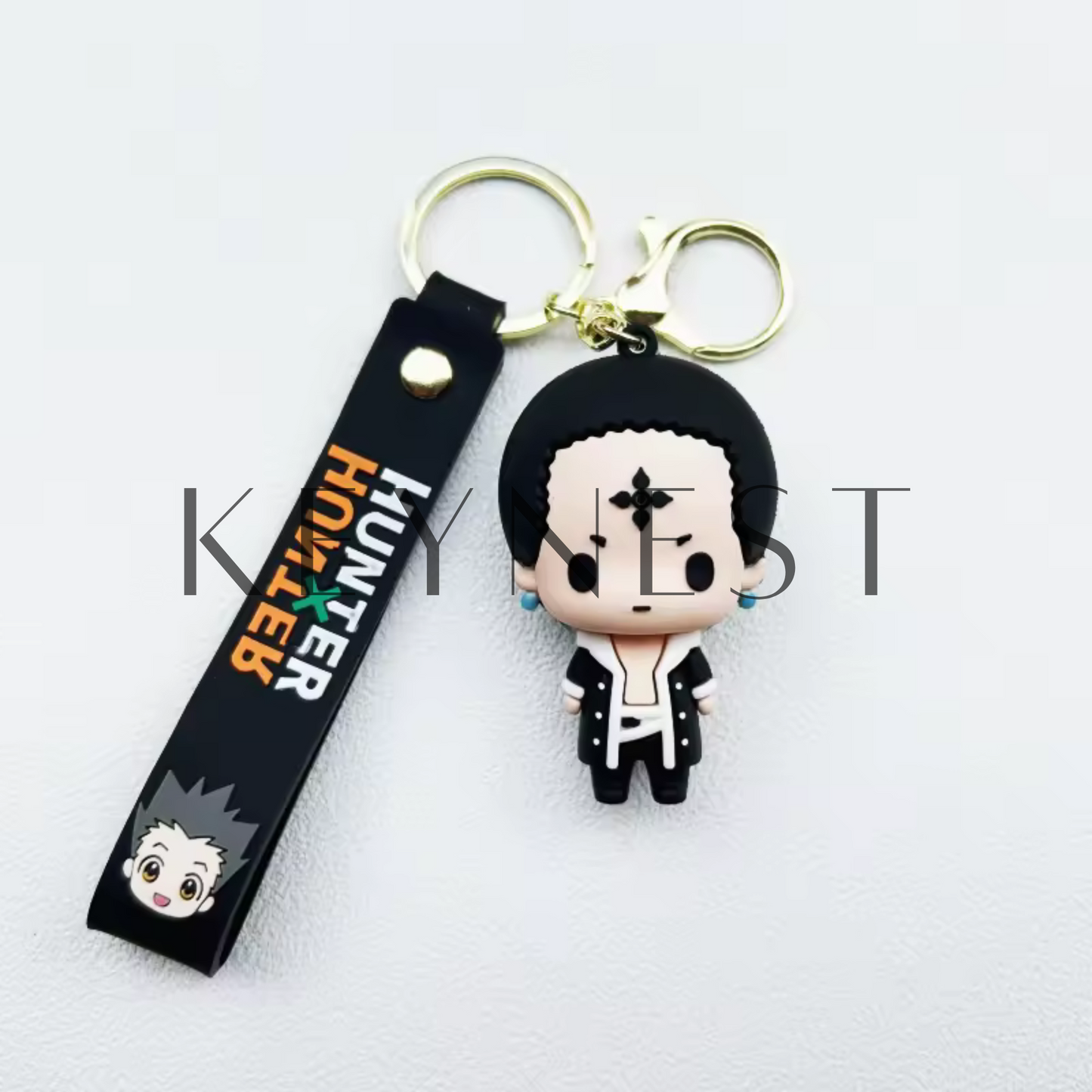 Hunter X Hunter Keychain (2 different models) – Leorio and Chrollo, legendary characters 🔥⚖️💀
