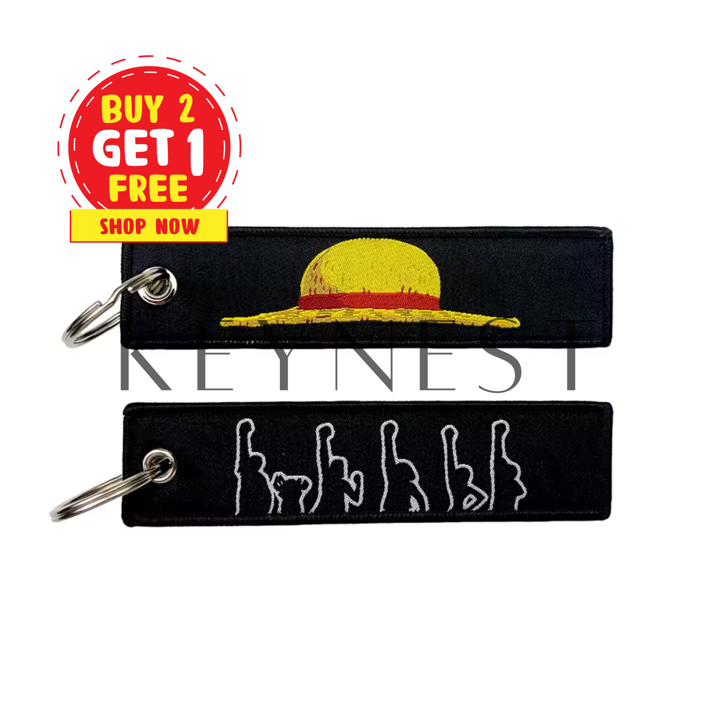 Long porte-clé One Piece – Chapeau de Luffy en mode légende 🎩