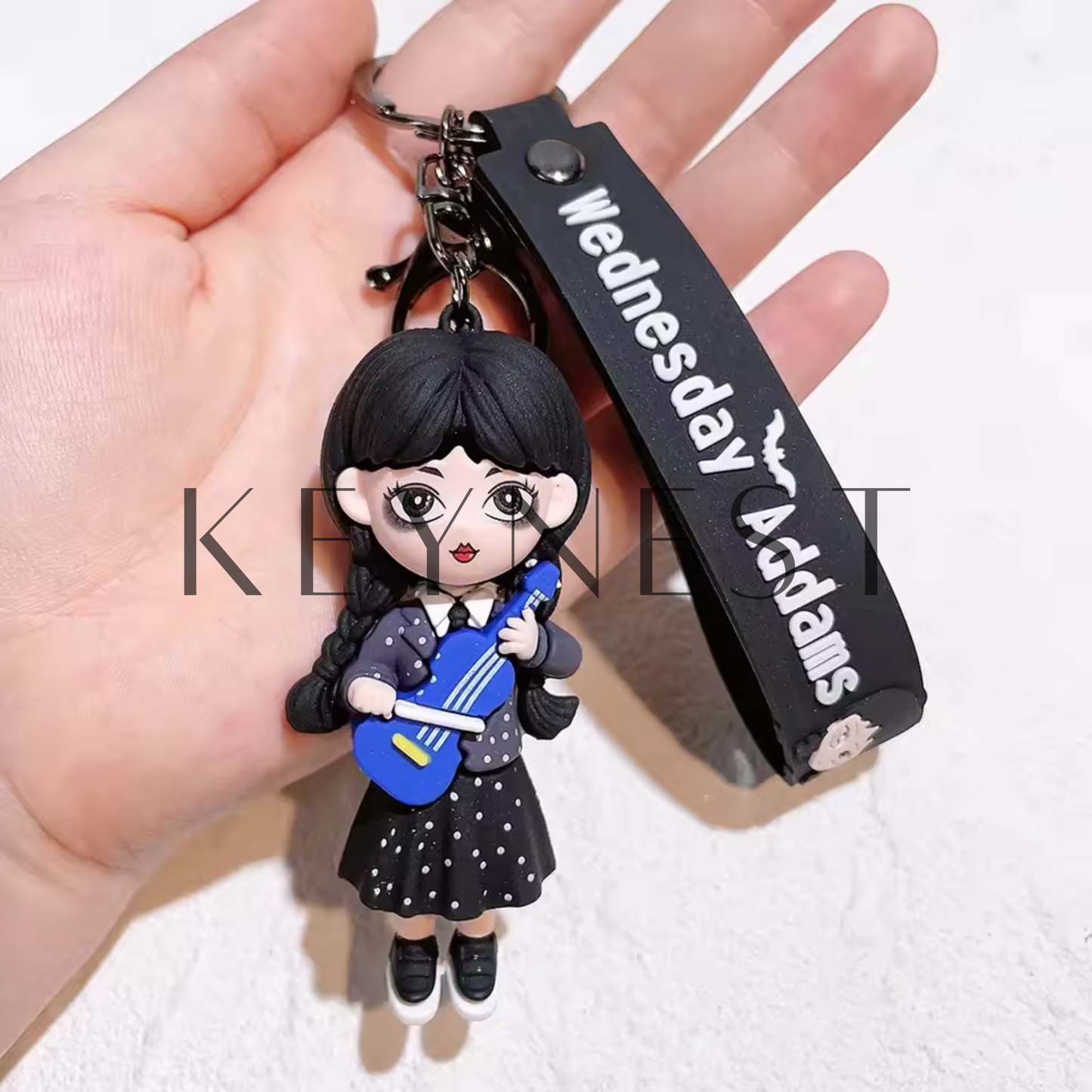 Wednesday Addams Schlüsselanhänger – 3 Designs für geheimnisvolle Seelen verfügbar 🖤
