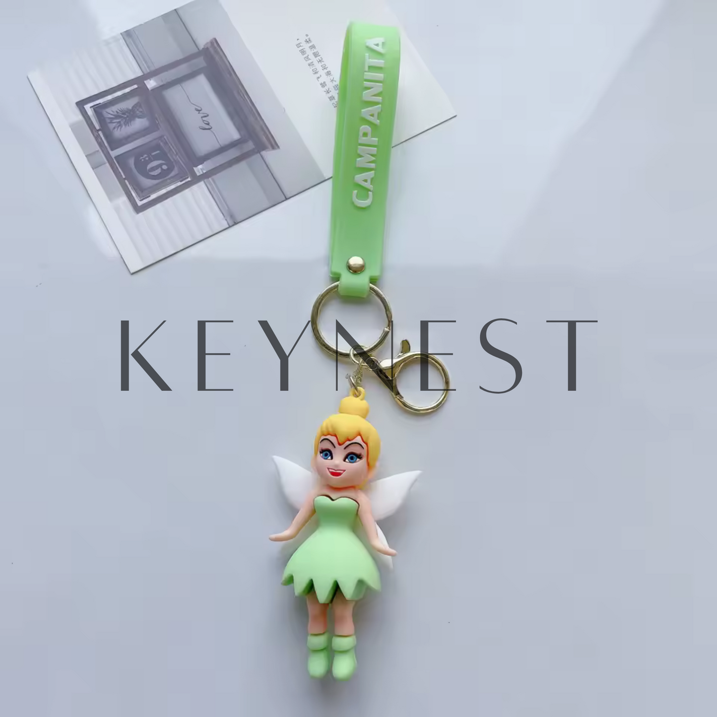 Porte-clé Peter Pan – 3 modèles : Peter, la Fée Clochette et le Capitaine Crochet 🧚♀️