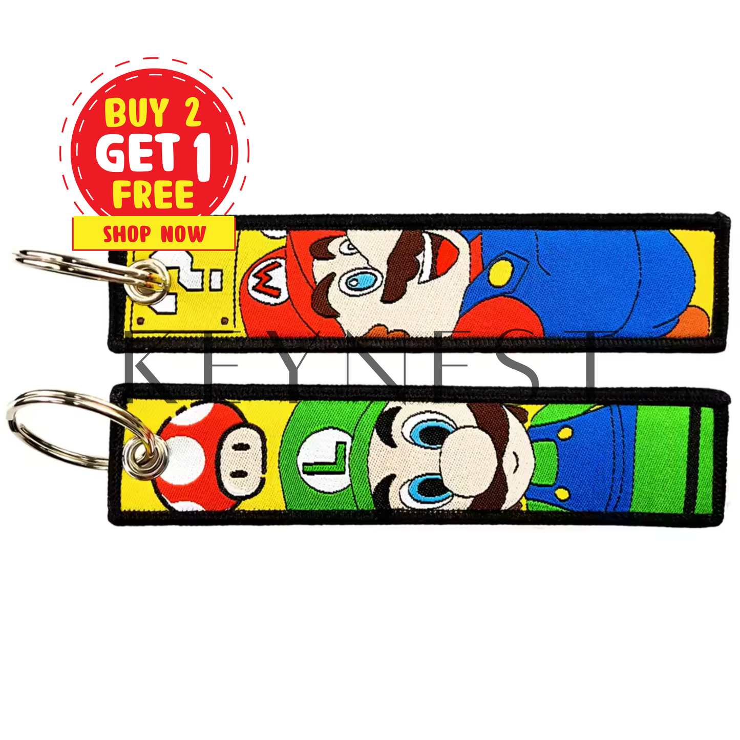Long porte-clé Mario – Mario & Luigi en mode frères inséparables 👨🔧👨🔧