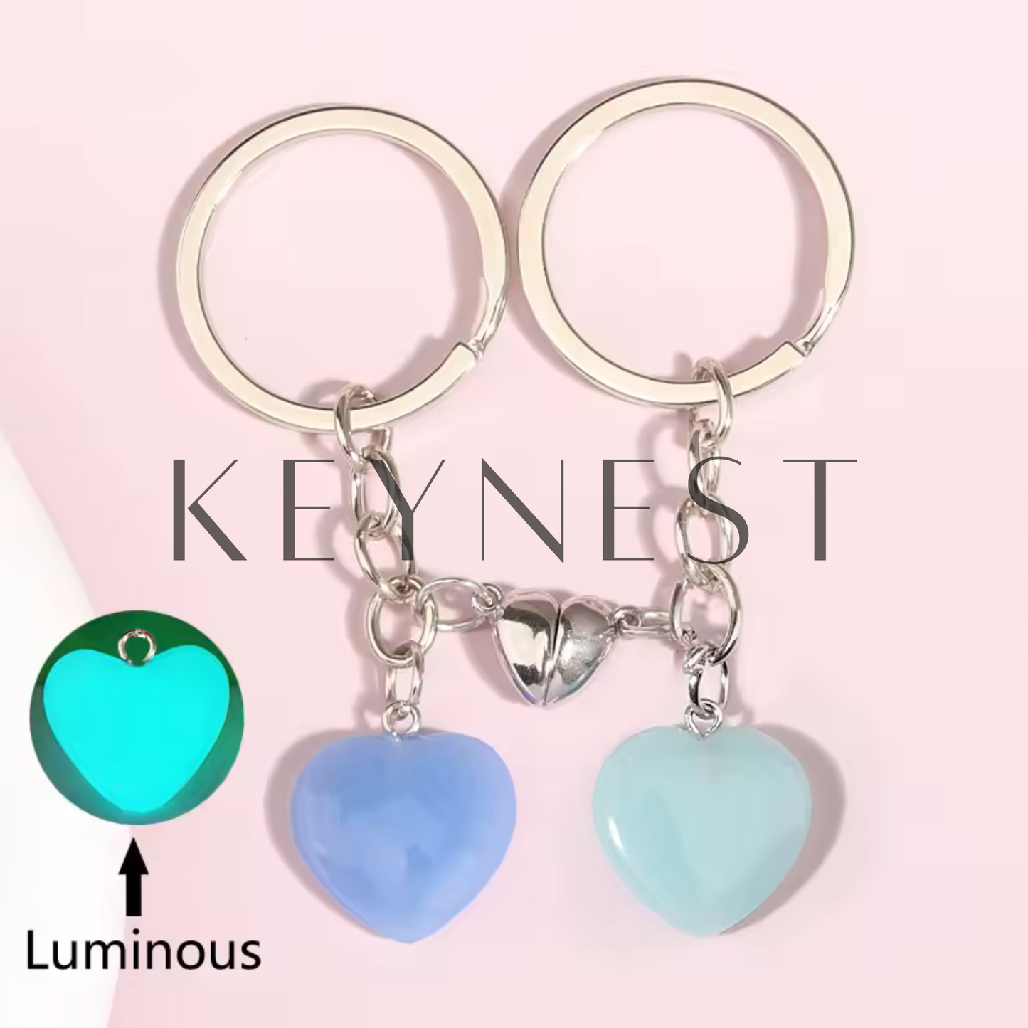 Hearts to Share Keychains (6 models available, including 3 phosphorescent) ๐