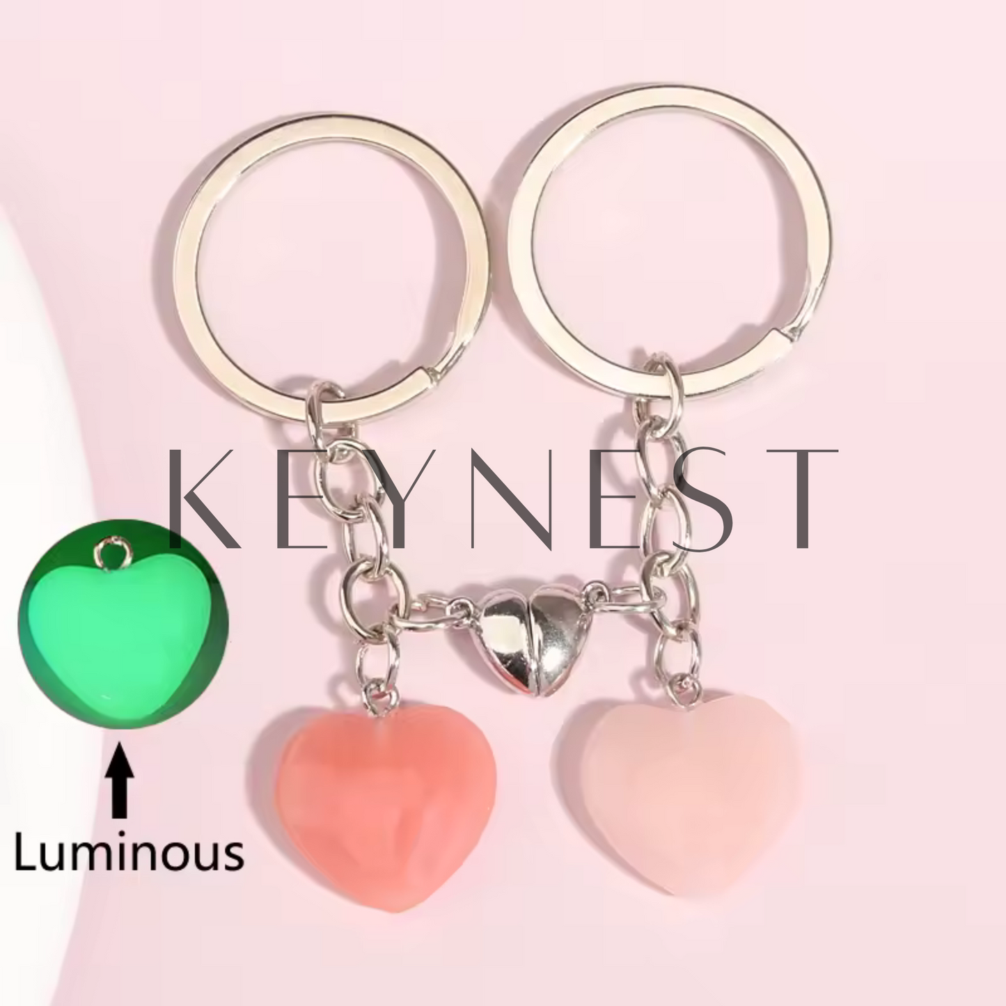 Hearts to Share Keychains (6 models available, including 3 phosphorescent) ๐