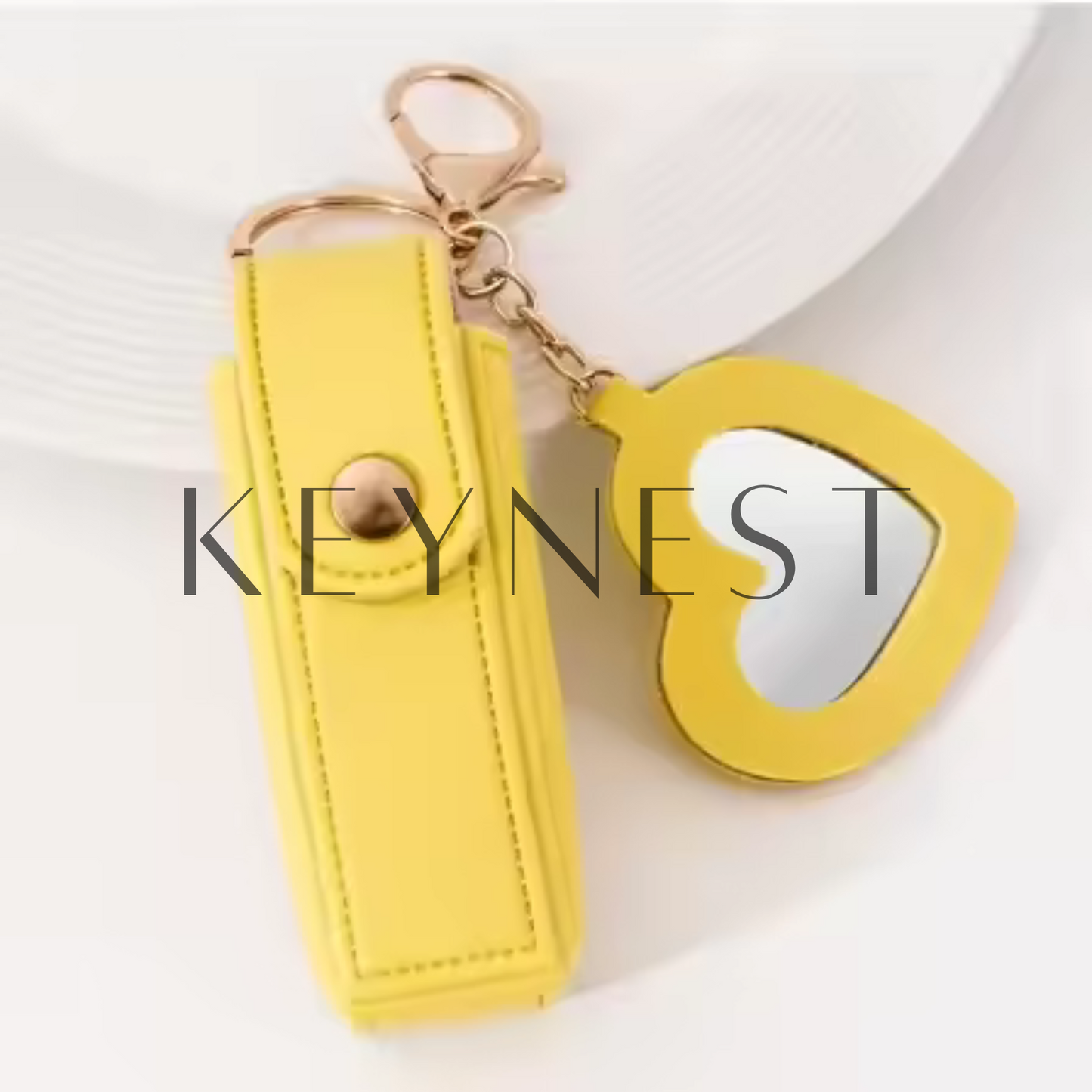Pochette à Rouge à Lèvres avec Miroir Cœur – 8 modèles disponibles
