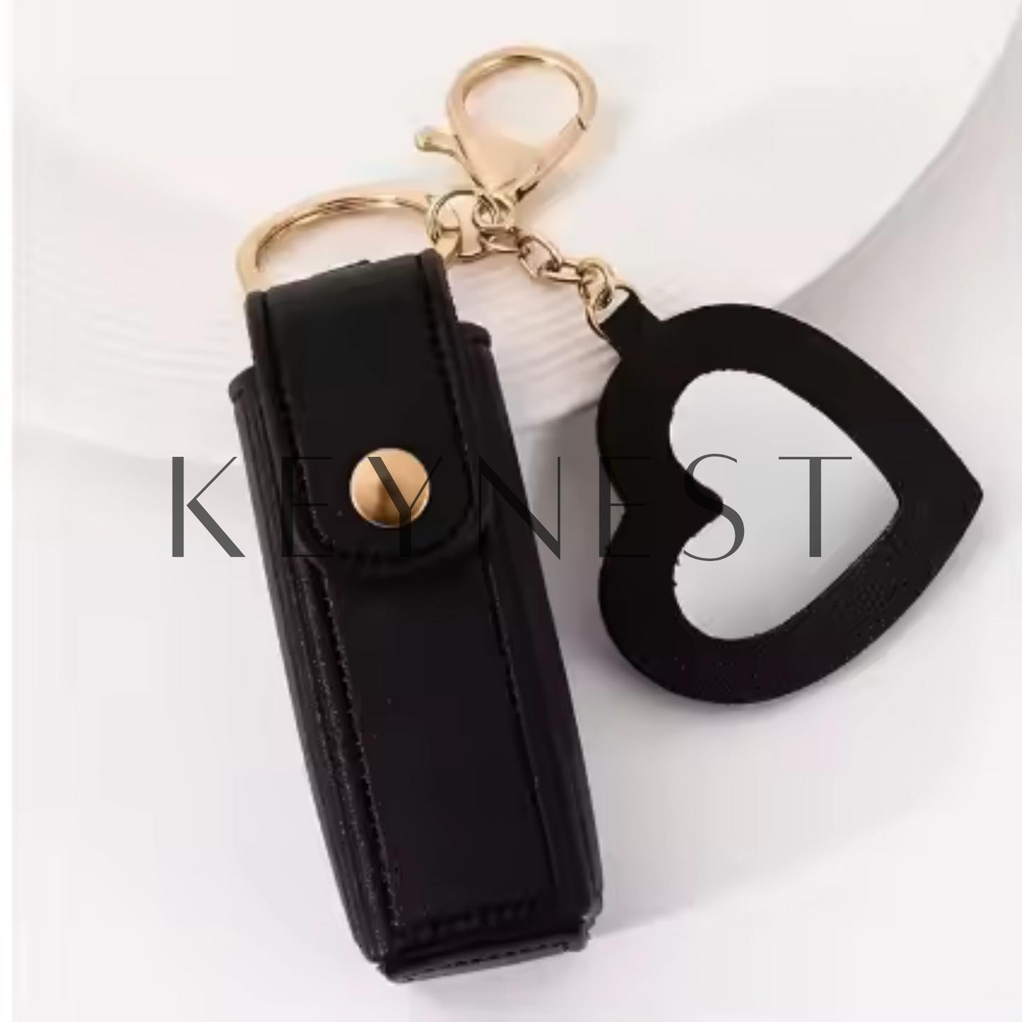 Pochette à Rouge à Lèvres avec Miroir Cœur – 8 modèles disponibles