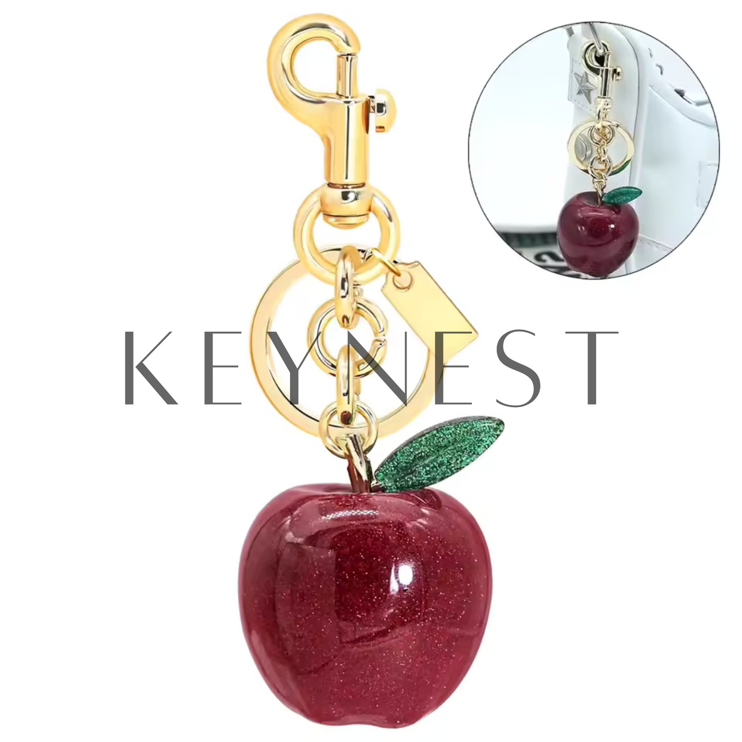 Porte-clé Pomme Rouge 🍎