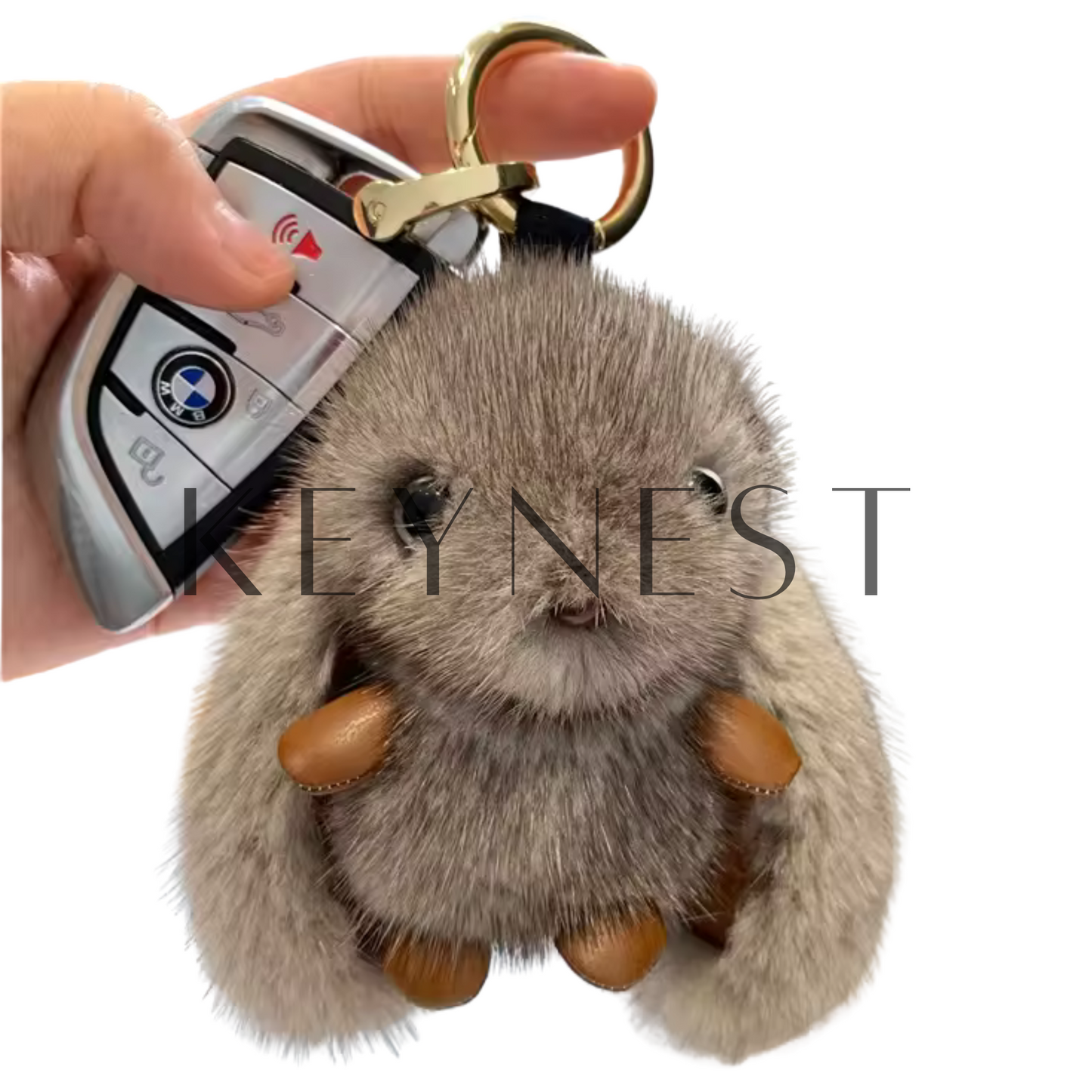 Porte-clé Lapin Marron – Chaleur et douceur au bout des doigts 🐰