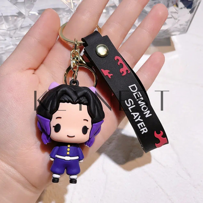 Porte-clé Demon Slayer – Nezuko et Shinobu en Silicone ! 🔥
