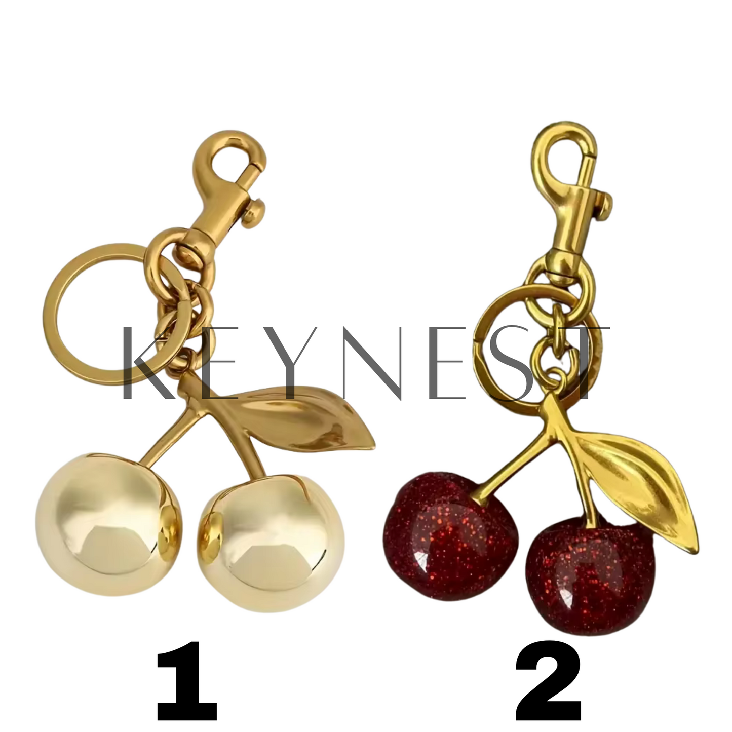 Porte-clé Cerise – 7 modèles fruités 🍒✨