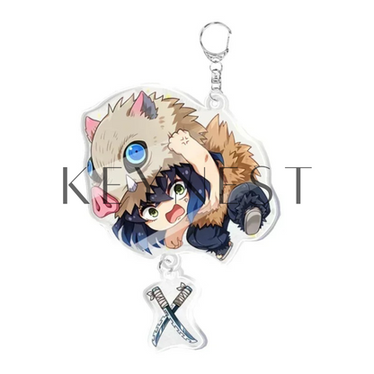 Porte-clé Demon Slayer en Acrylique – 18 Modèles Disponibles ! ✨