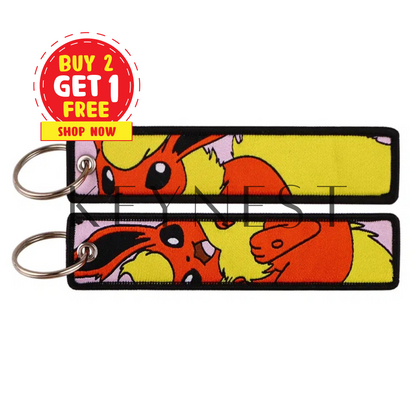 Long Porte-Clé Pokémon Pyroli – La flamme de ton style 🔥🐾