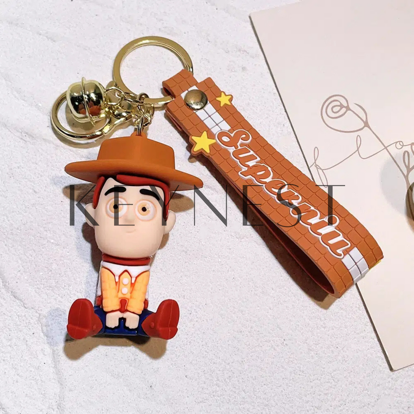 Porte-Clé Toy Story – Woody et Rex (2 modèles différents) 🤠🦖