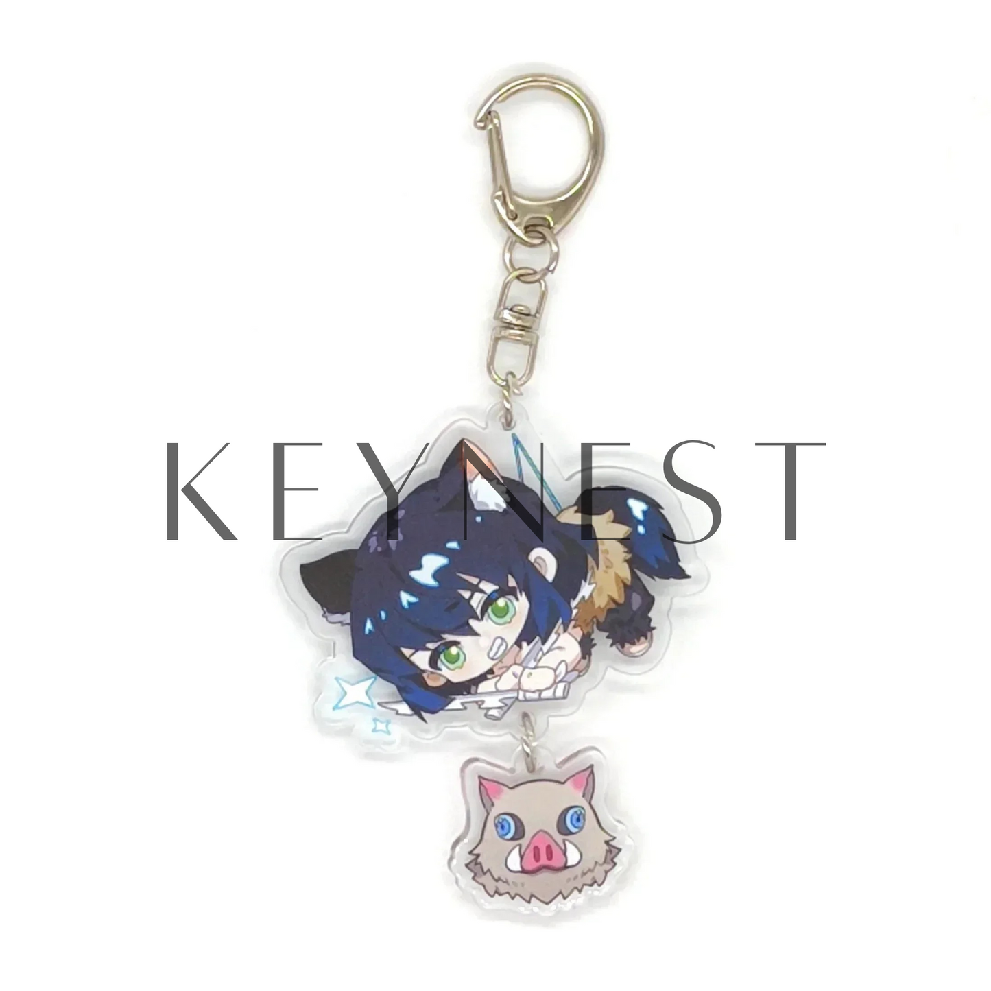 Porte-clé Demon Slayer en Acrylique – 18 Modèles Disponibles ! ✨
