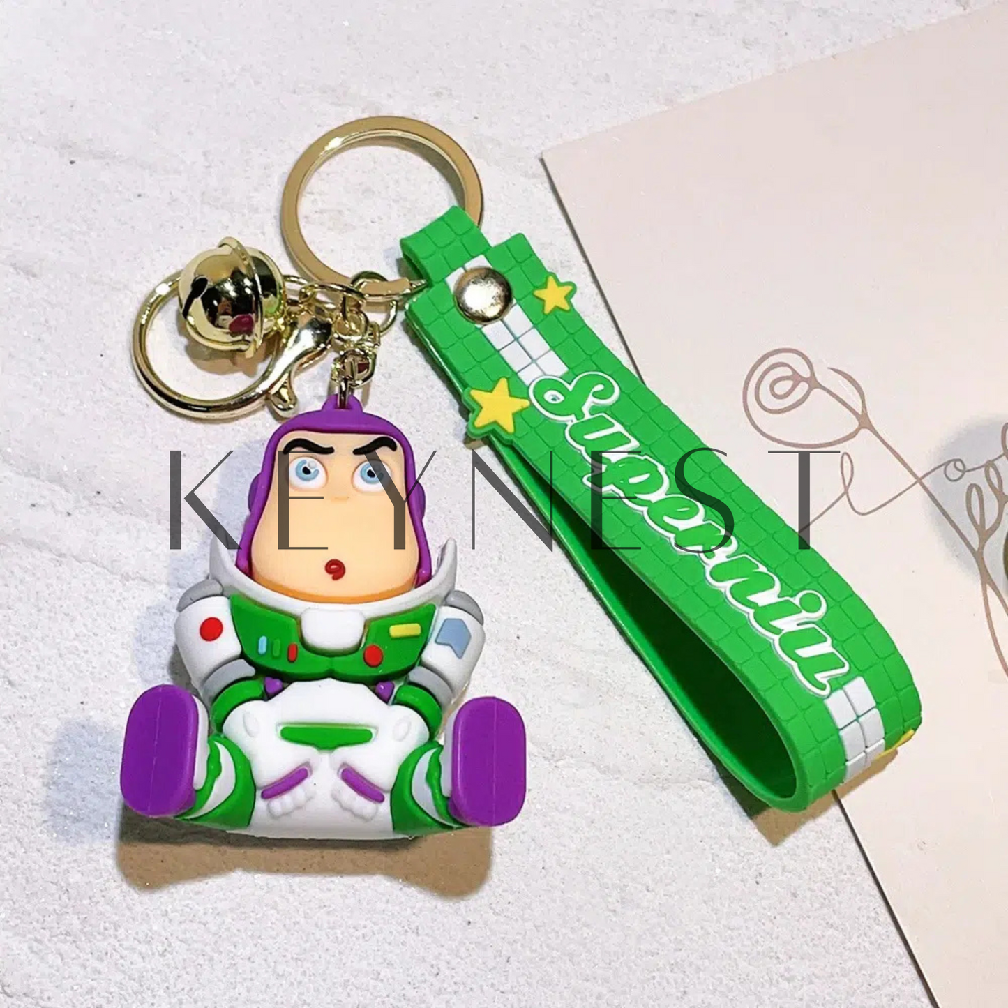 Porte-Clé Toy Story – Andy, Buzz & Rex (3 modèles différents) 🚀🦖👦