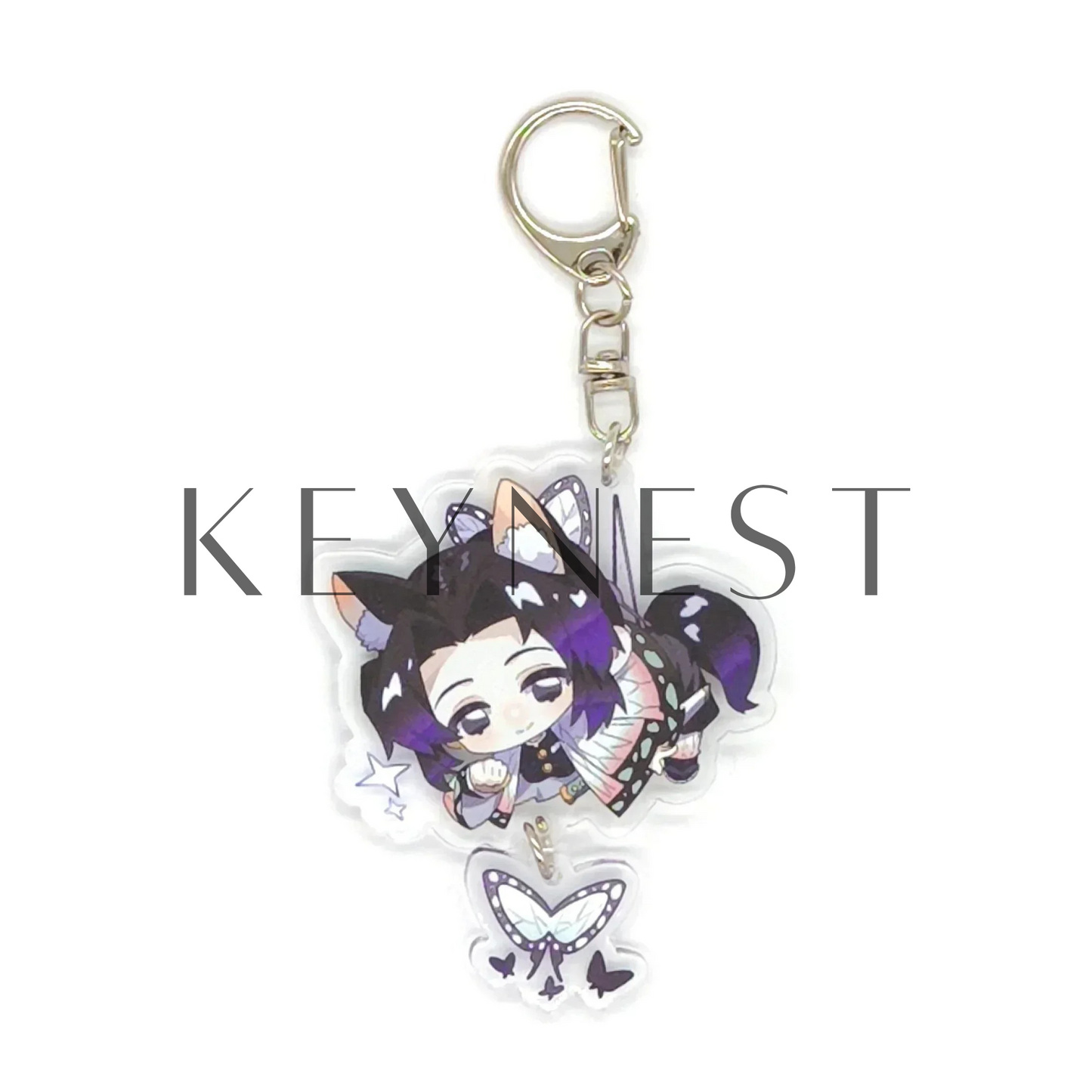 Porte-clé Demon Slayer en Acrylique – 18 Modèles Disponibles ! ✨