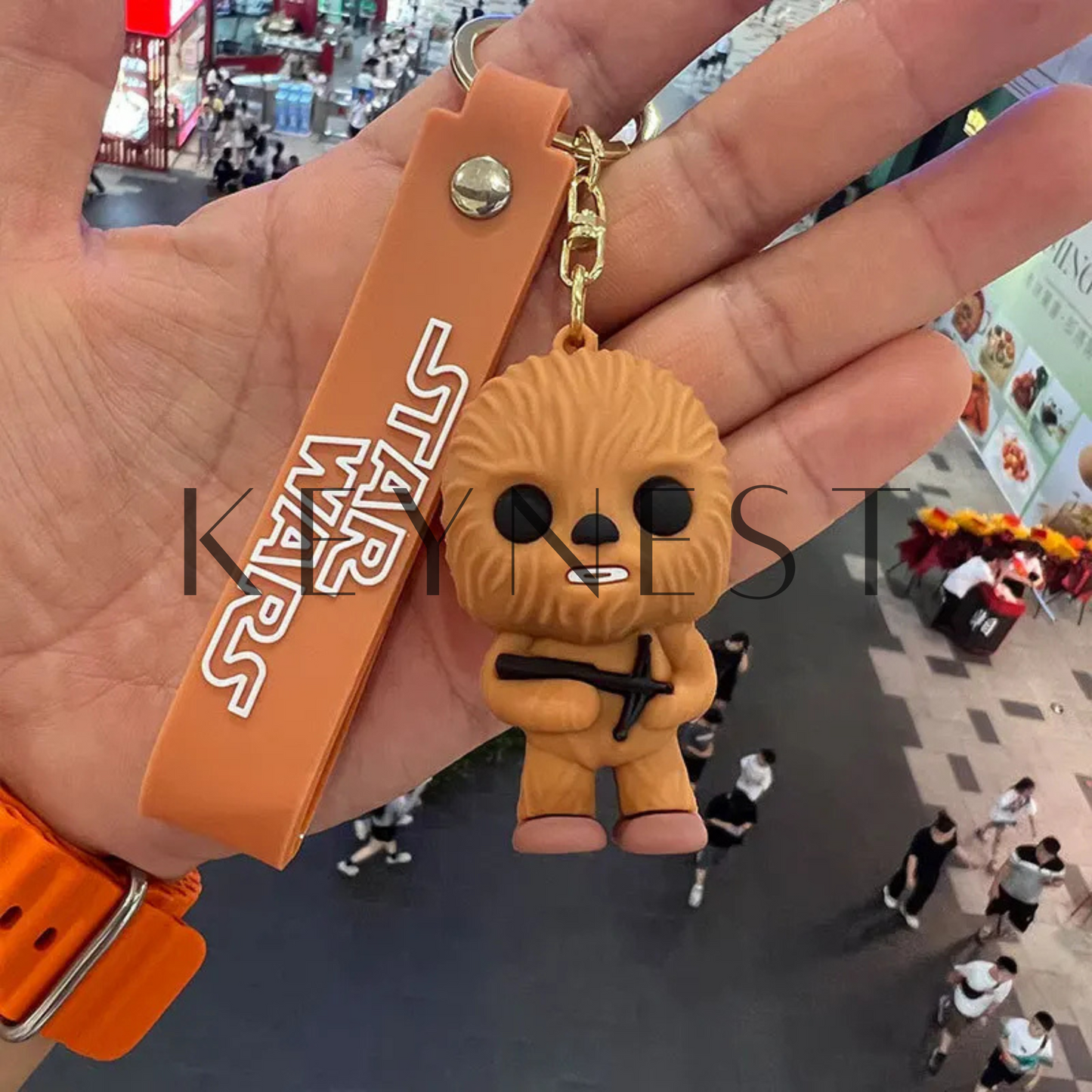 Porte-Clé Star Wars – Maître Yoda & Chewbacca (2 modèles différents) 🌌🦉🐾