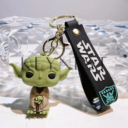 Porte-Clé Star Wars – Leia Organa et Maître Yoda (2 modèles différents) 🌟🦉