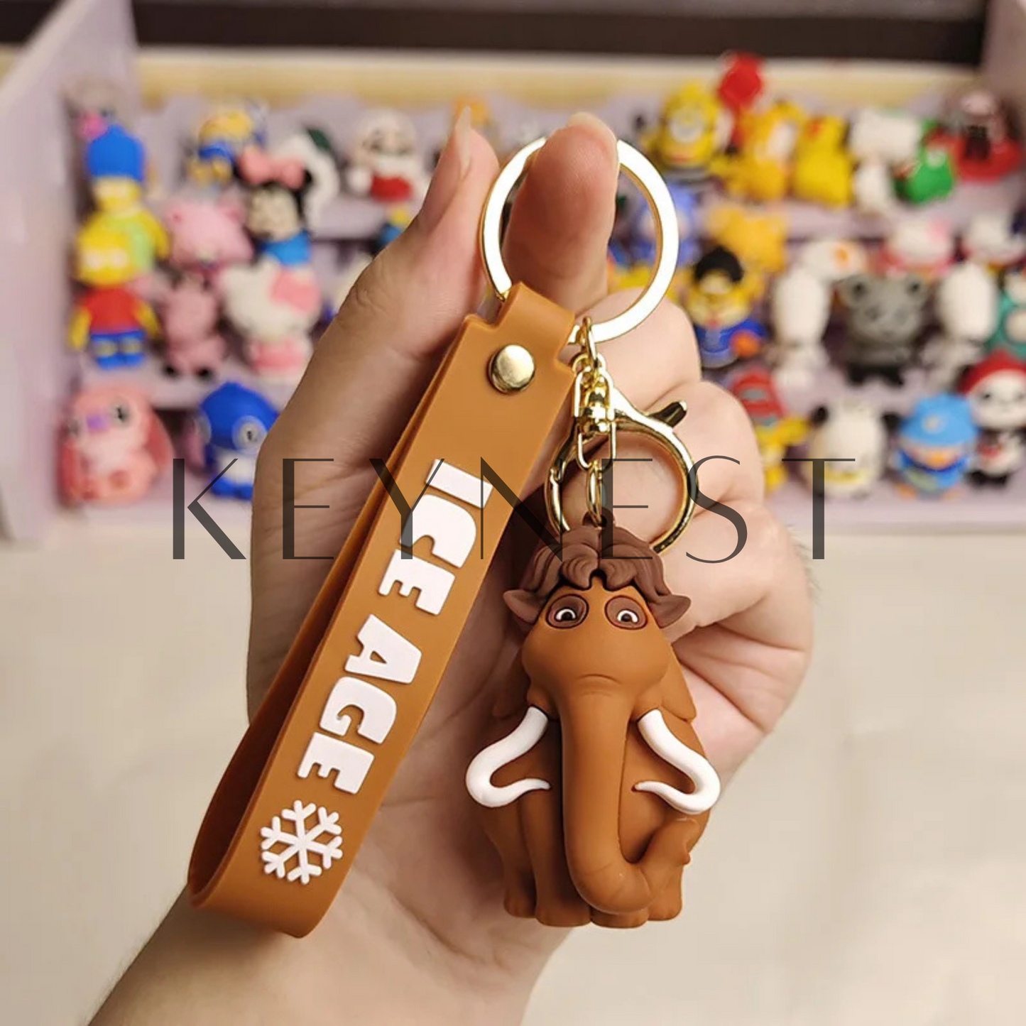 Porte-Clé L’Âge de Glace – Scrat & Manny 🐿️