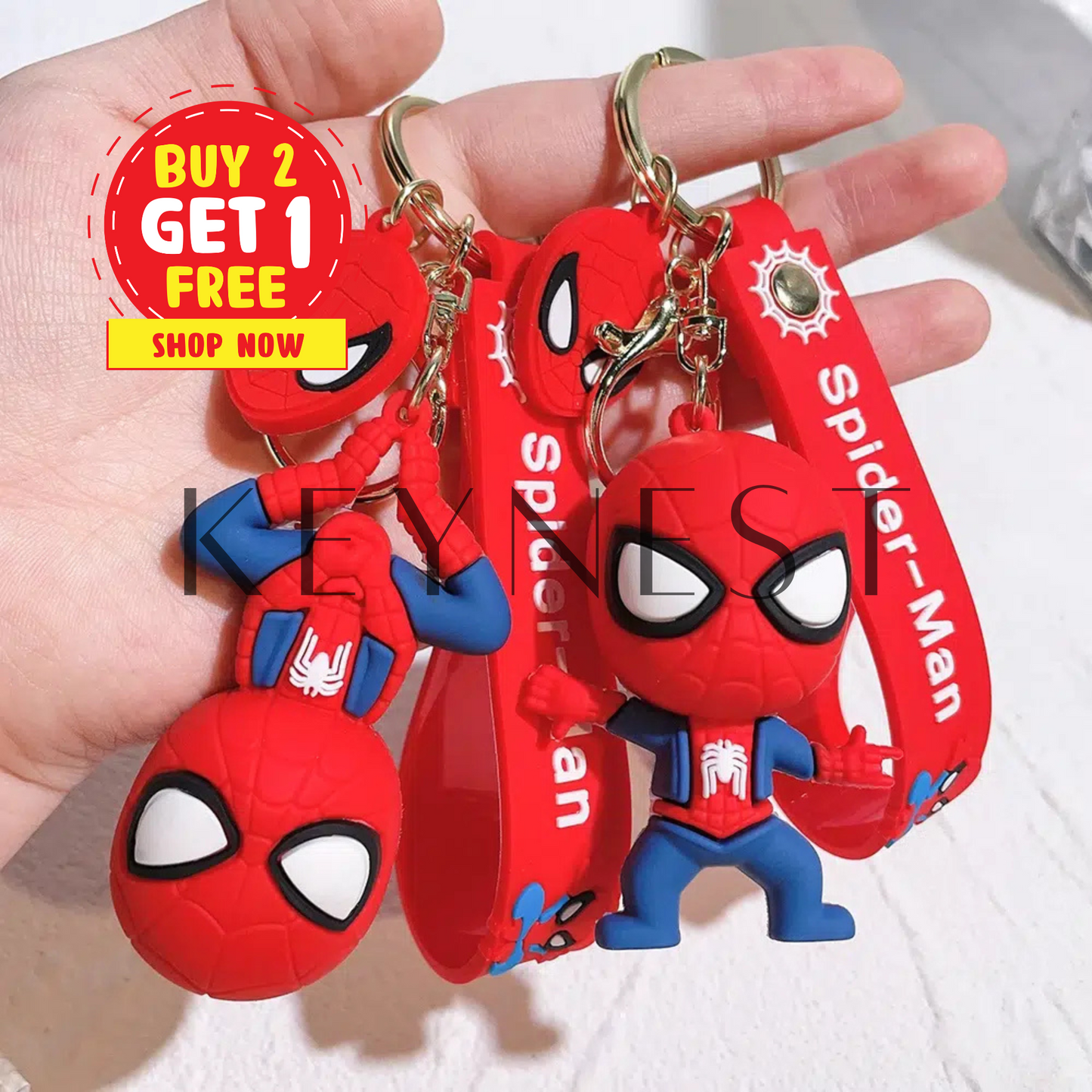 Porte-Clé Marvel Spider-Man – L’héroïsme à portée de main 🕷️🕸️