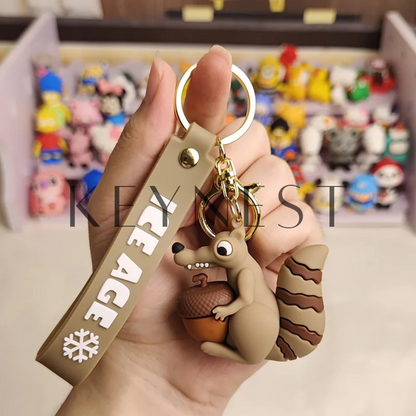Porte-Clé L’Âge de Glace – Scrat & Manny 🐿️