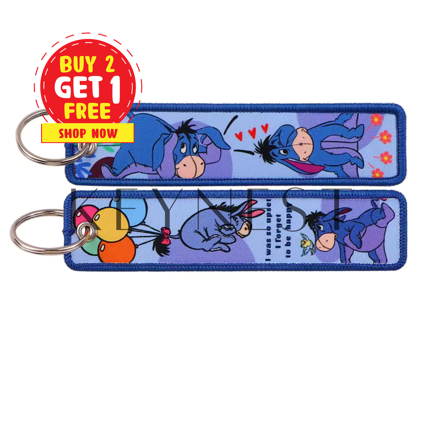 Long Eeyore keychain – Winnie the Pooh 🐾