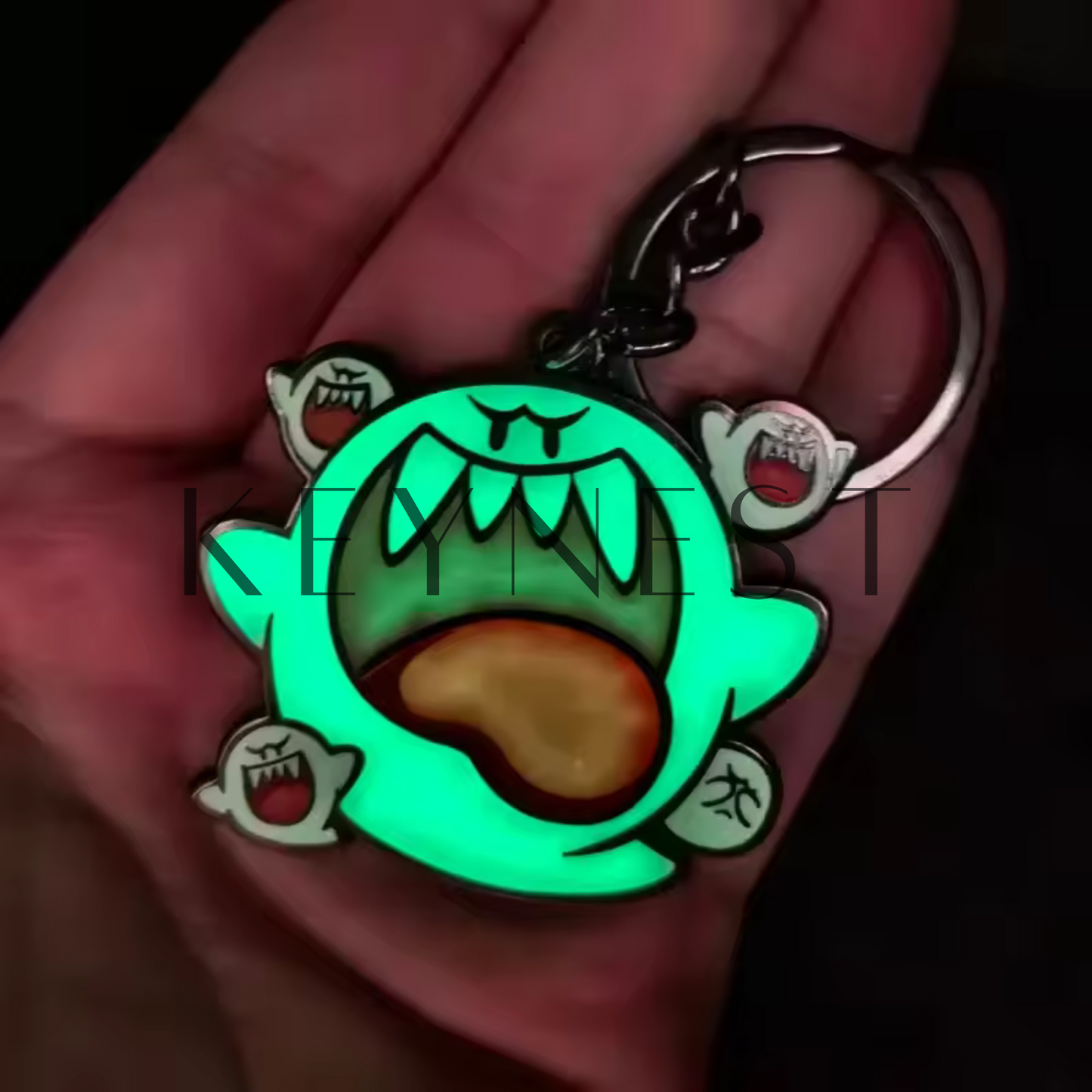 Porte-clé Boo – En métal, il brille dans le noir 👻✨