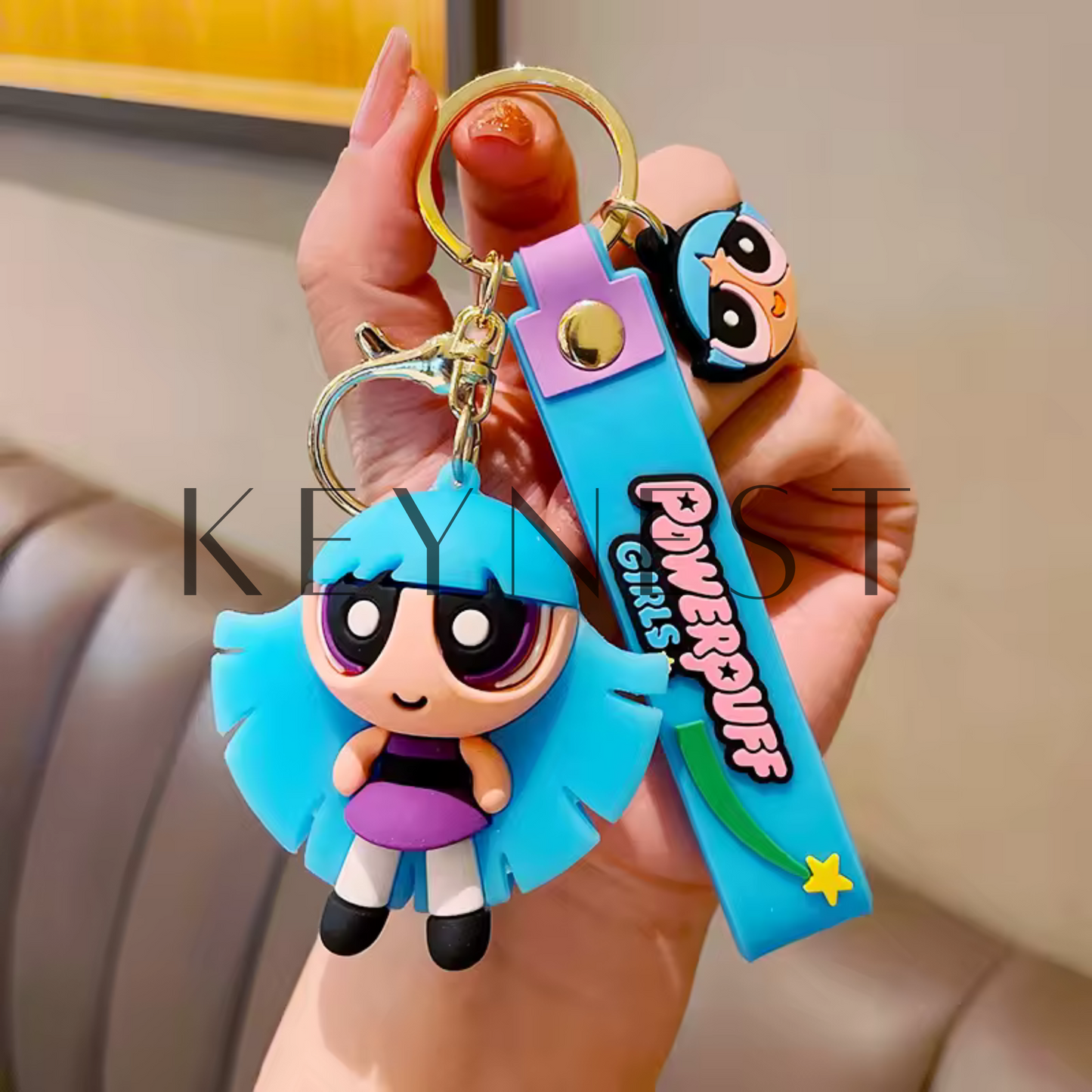 Porte-clé Super Nanas (2 modèles différents) – Pour les fans de puissance (et de style) 💚💙⚡