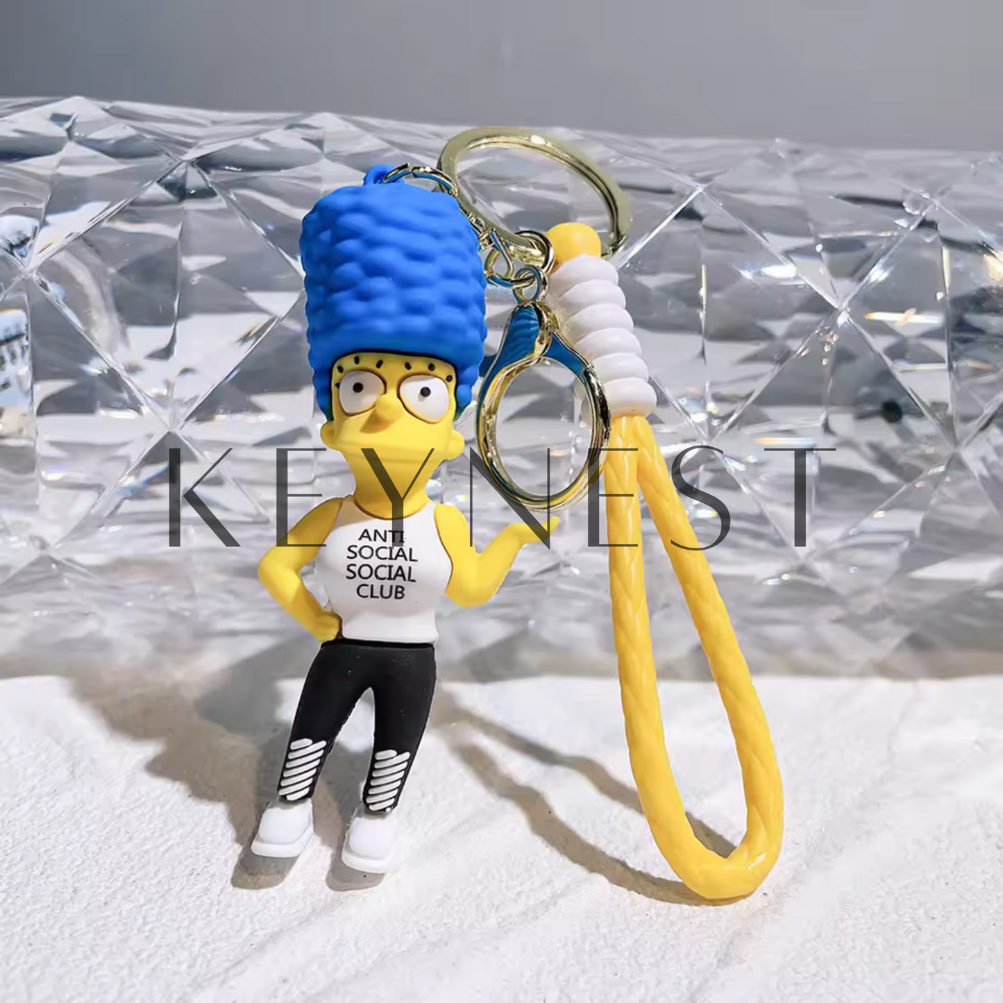 Porte-clé Les Simpson – 4 modèles : Homer, Marge, Bart et Lisa 🍩