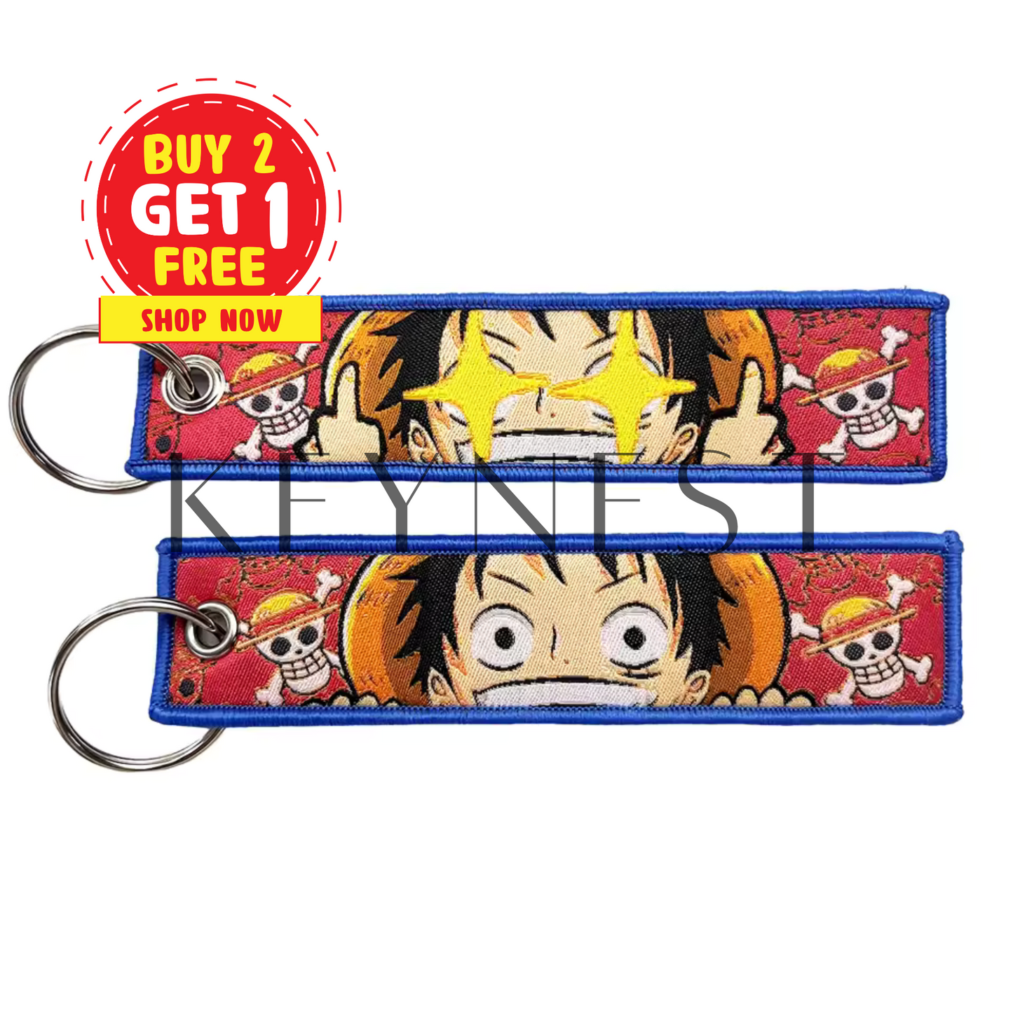 Long porte-clé One Piece – Monkey D. Luffy en mode fun 🌊
