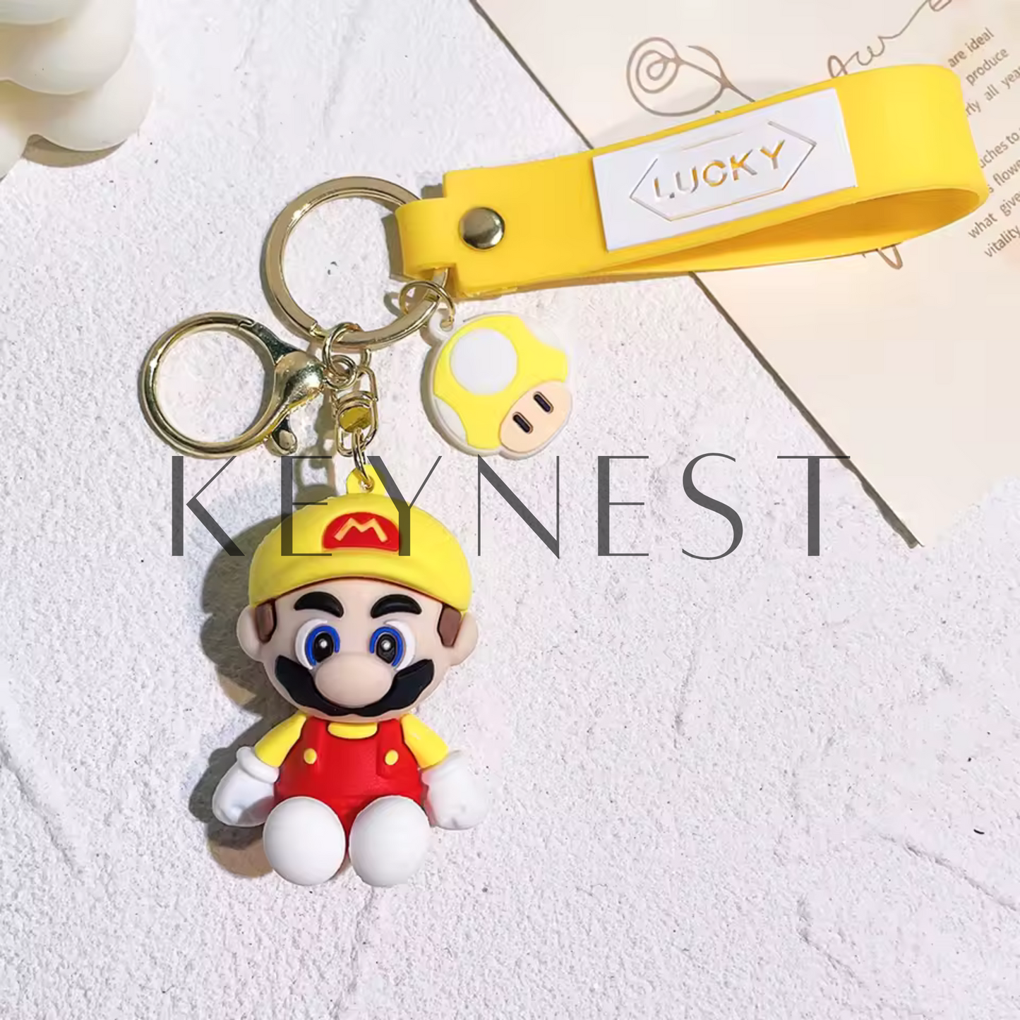 Porte-clé Bébé Mario – 4 modèles colorés trop mignons 👶🎮