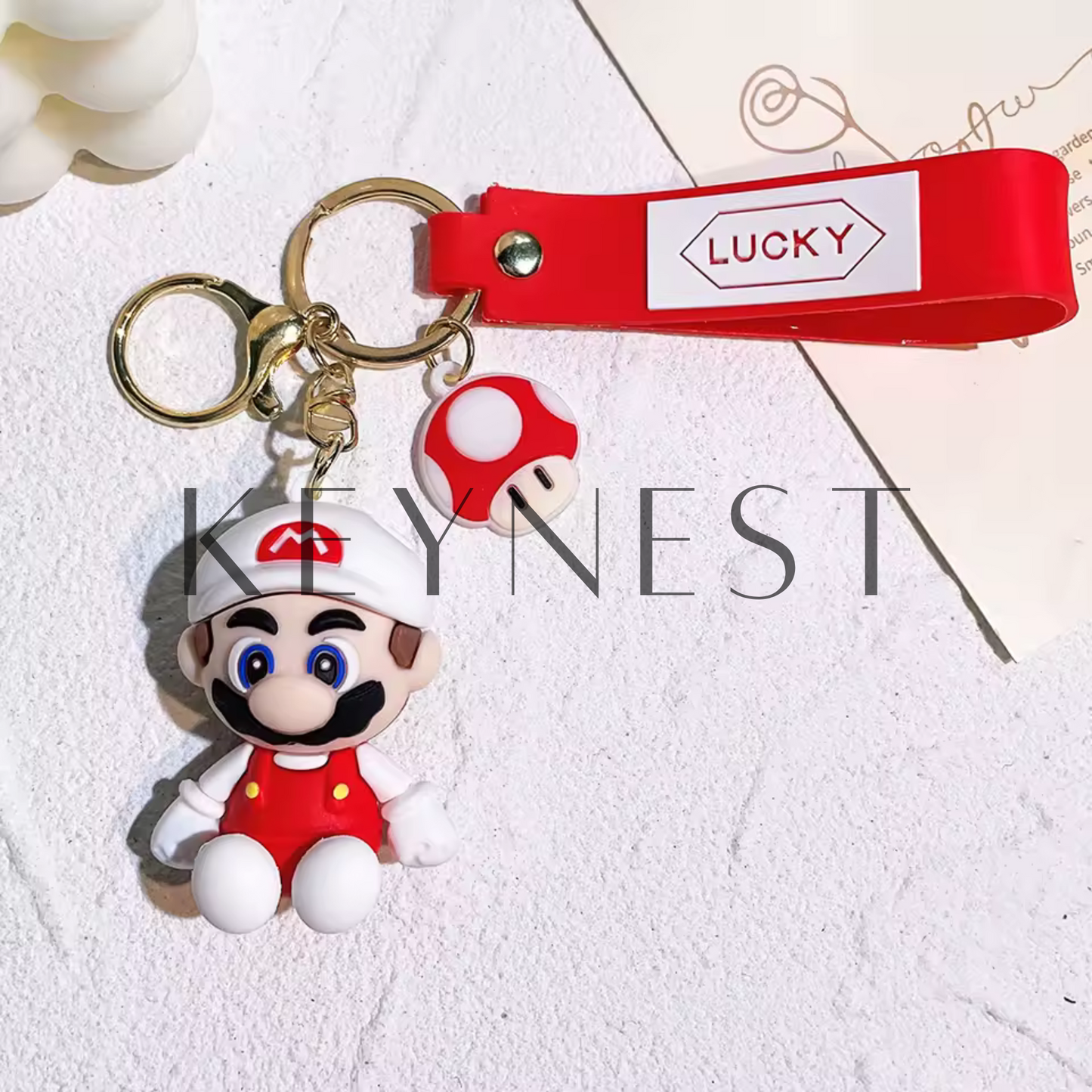 Porte-clé Bébé Mario – 4 modèles colorés trop mignons 👶🎮