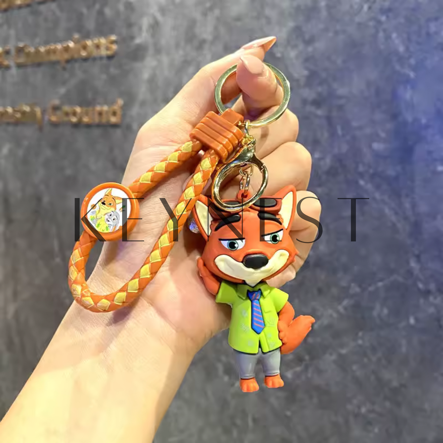 Porte-clé Zootopie – 2 modèles : Judy Hopps et Nick Wilde 🐰🦊