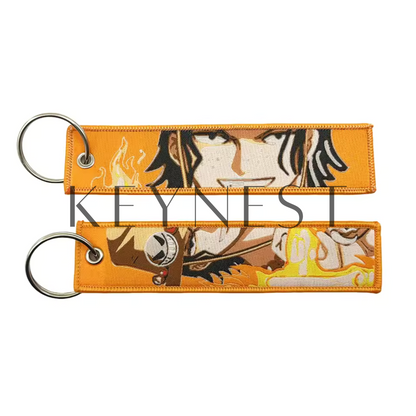 Long porte-clé One Piece – Portgas D. Ace en mode feu 🔥