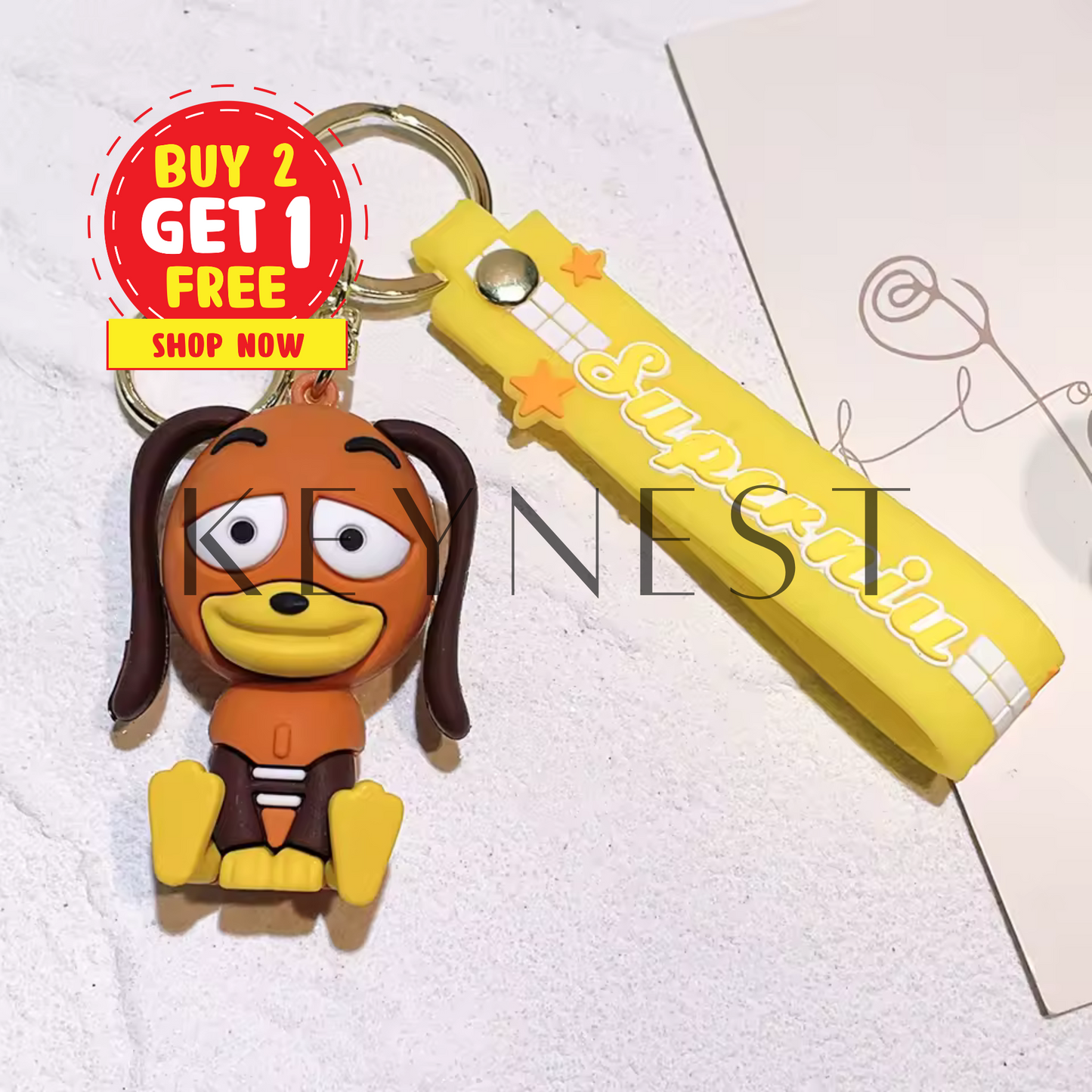 Porte-clé Zigzag – Le chien ressort le plus fun de Toy Story 🐶