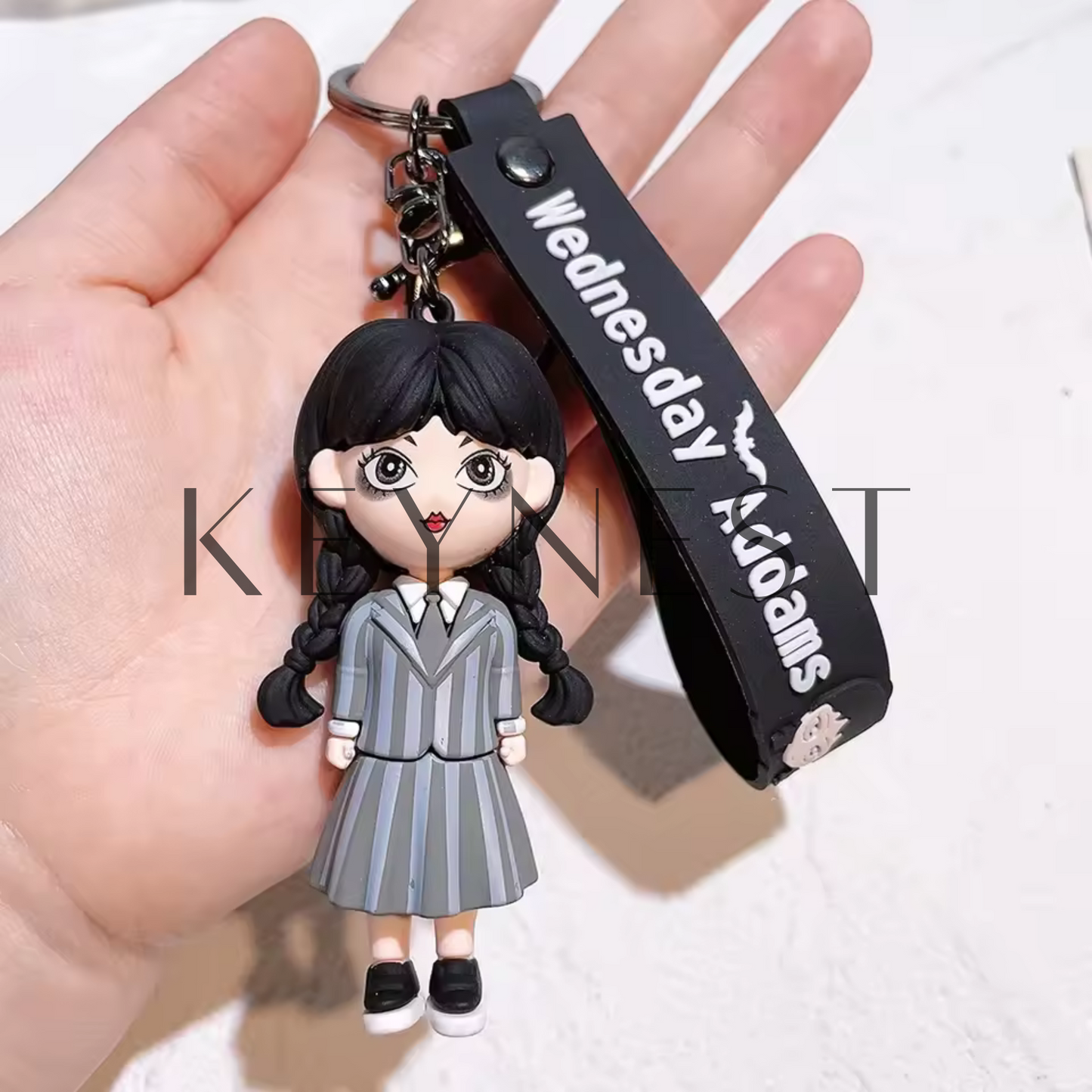 Wednesday Addams Schlüsselanhänger – 3 Designs für geheimnisvolle Seelen verfügbar 🖤